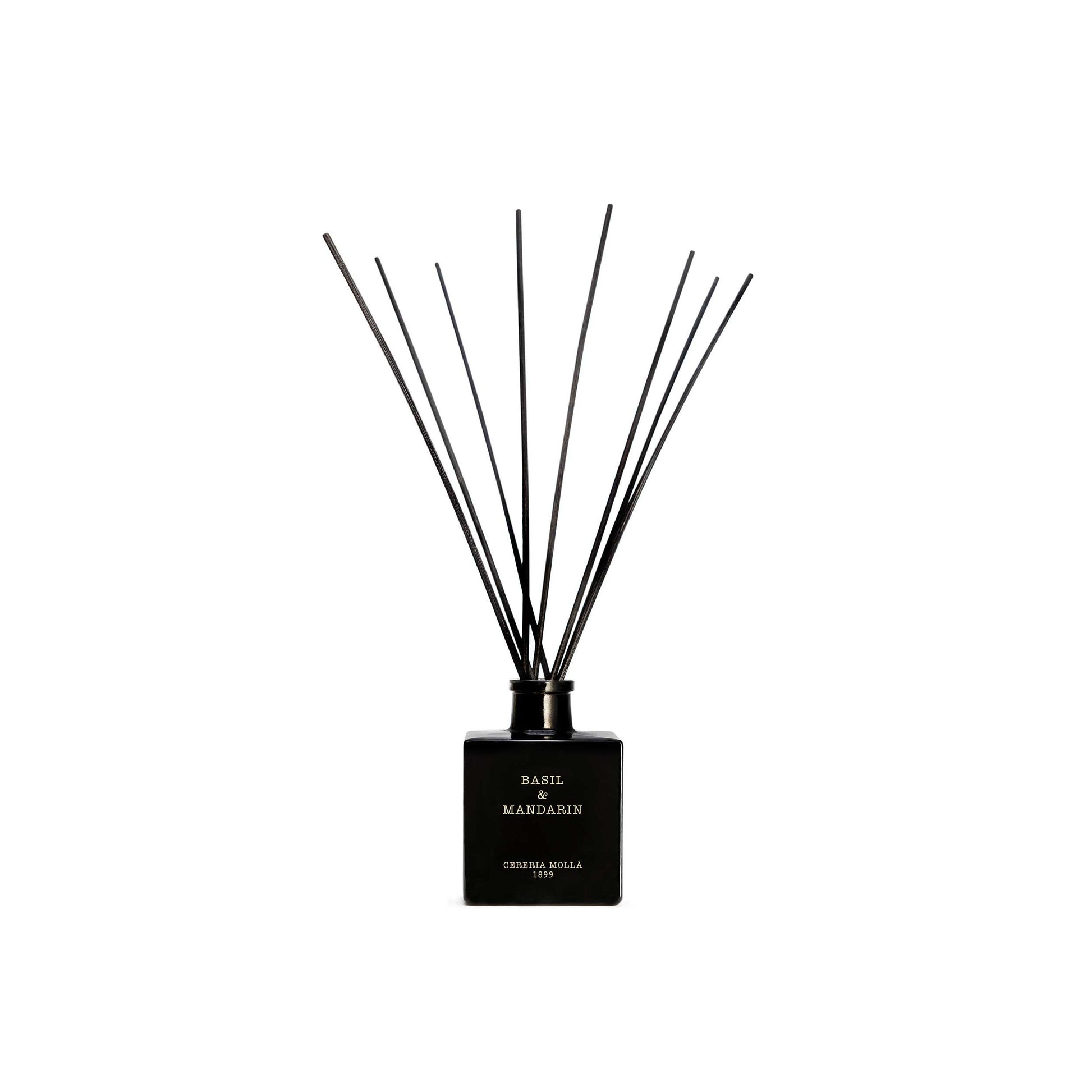 Basil & Mandarin Black Reed Diffuser 8.4 fl oz by Cereria Molla