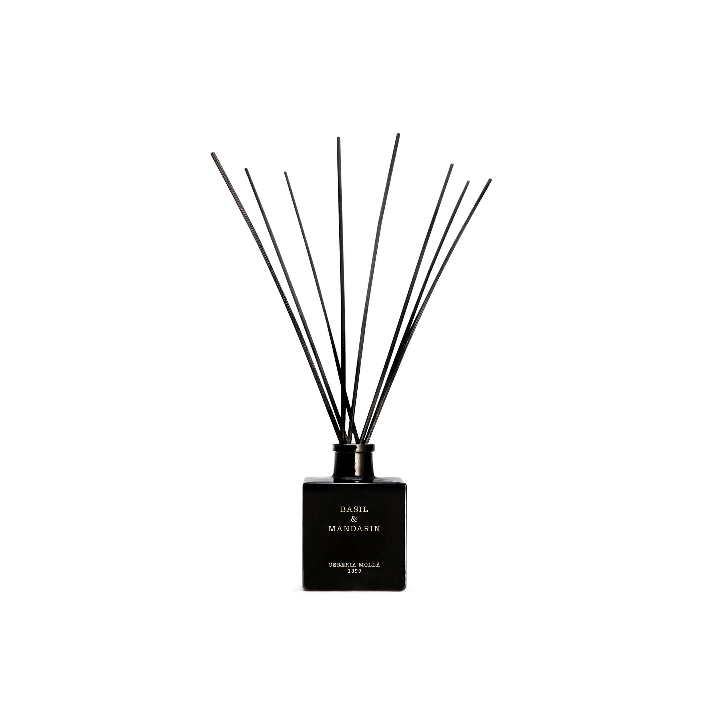 Cereria Molla Basil & Mandarin Black Reed Diffuser 3.4 fl oz by Cereria Molla