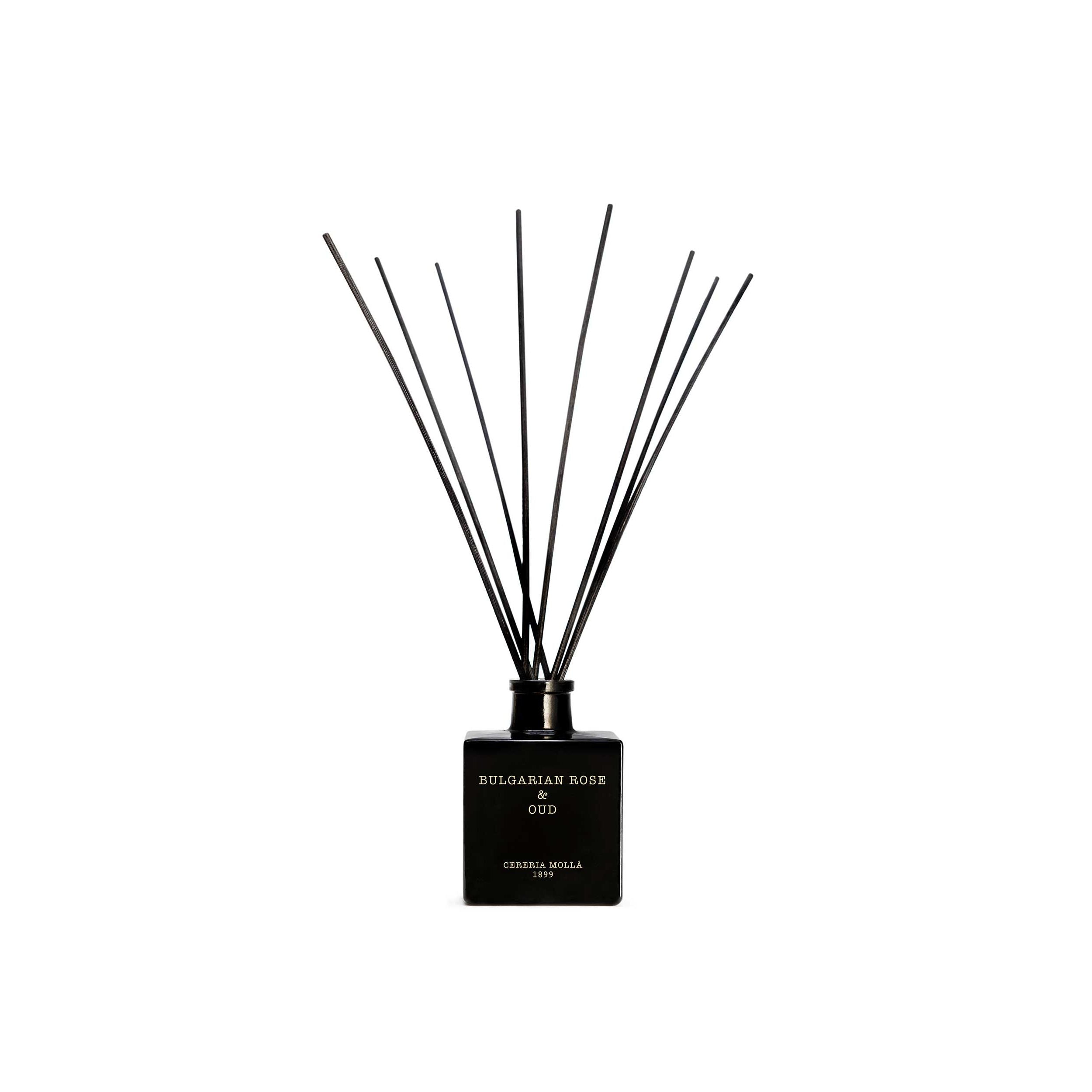 Cereria Molla Bulgarian Rose & Oud Black Reed Diffuser 3.4 fl oz by Cereria Molla