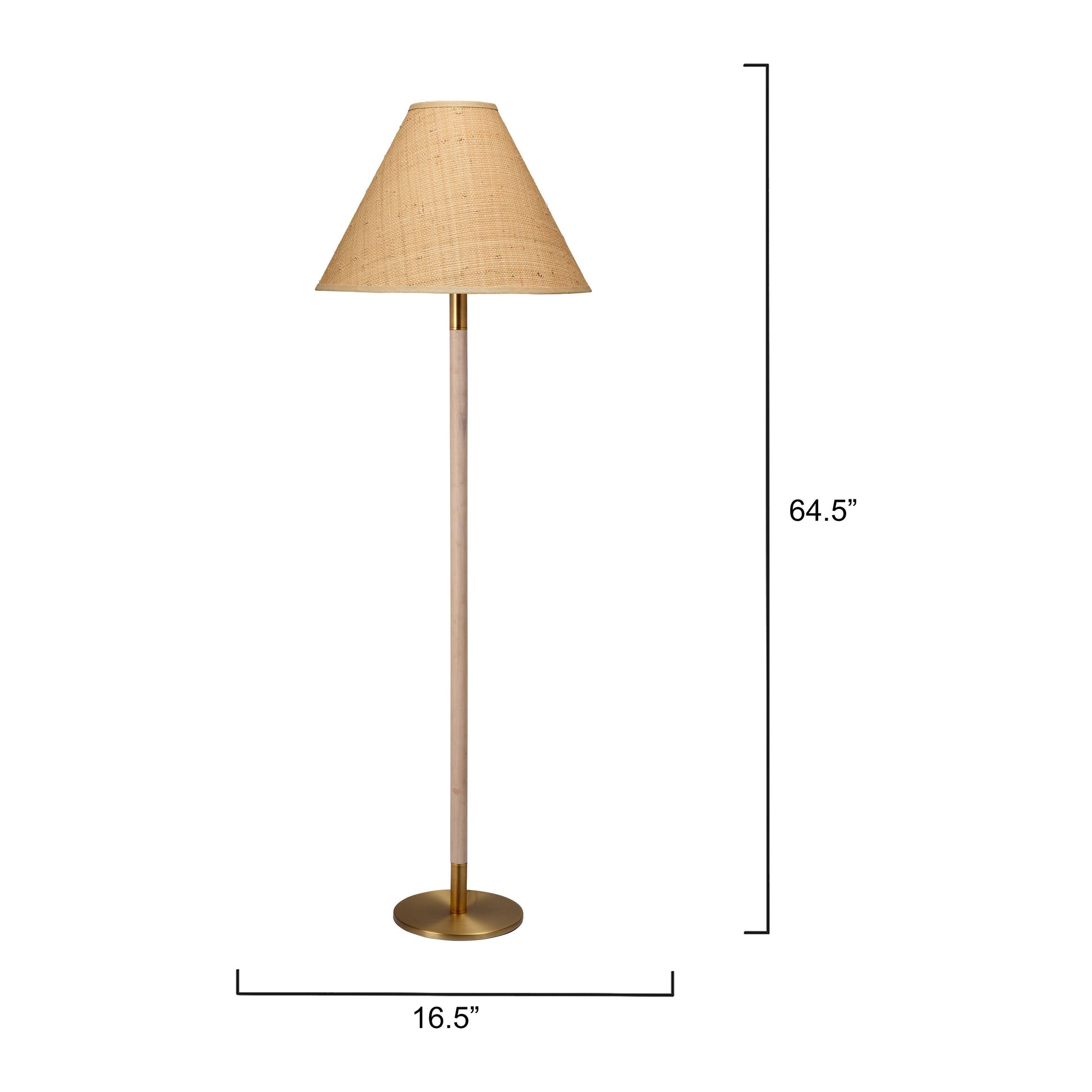 Morgana Metal and Wood Floor Lamp by Jamie Young