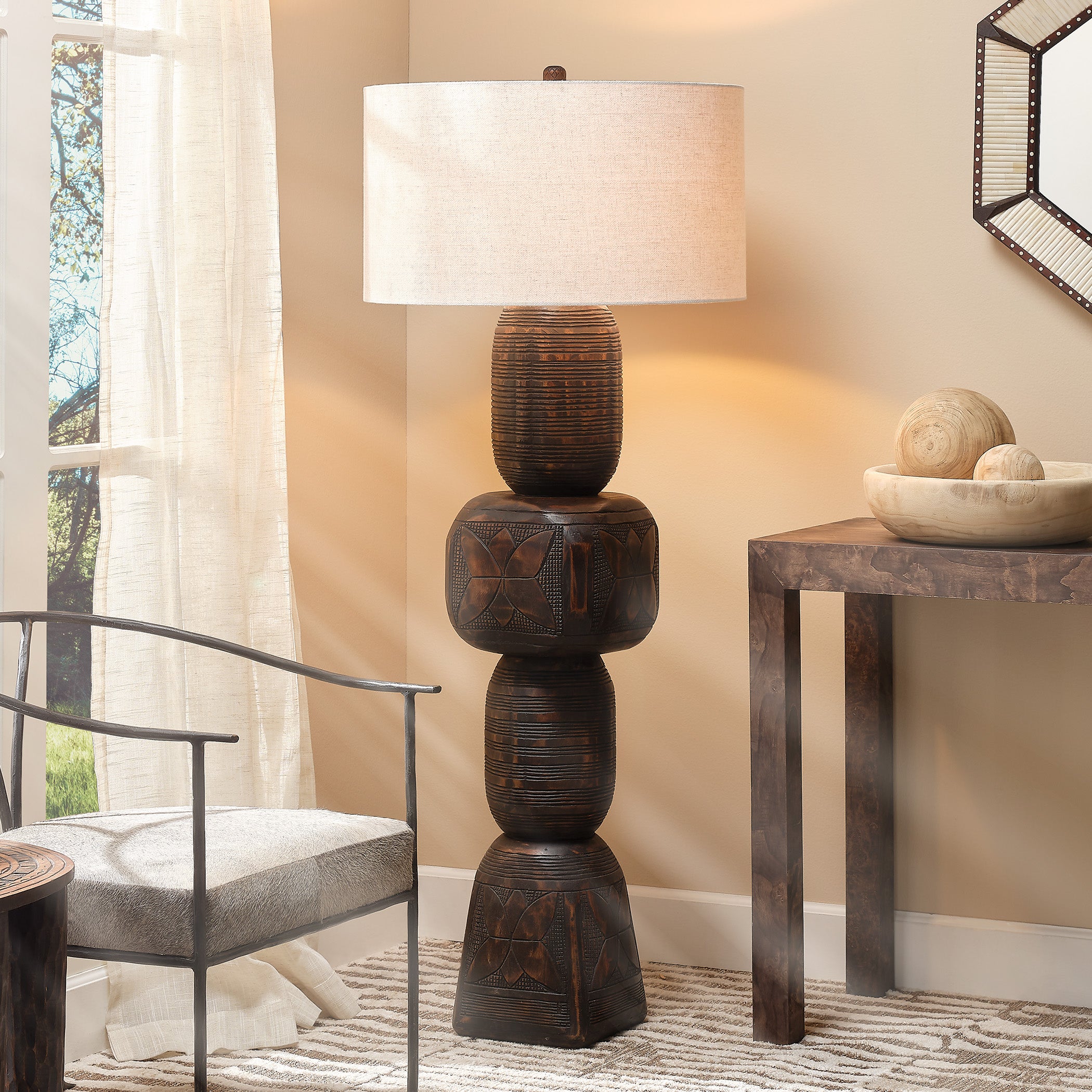 Totem Wood Floor Lamp by Jamie Young