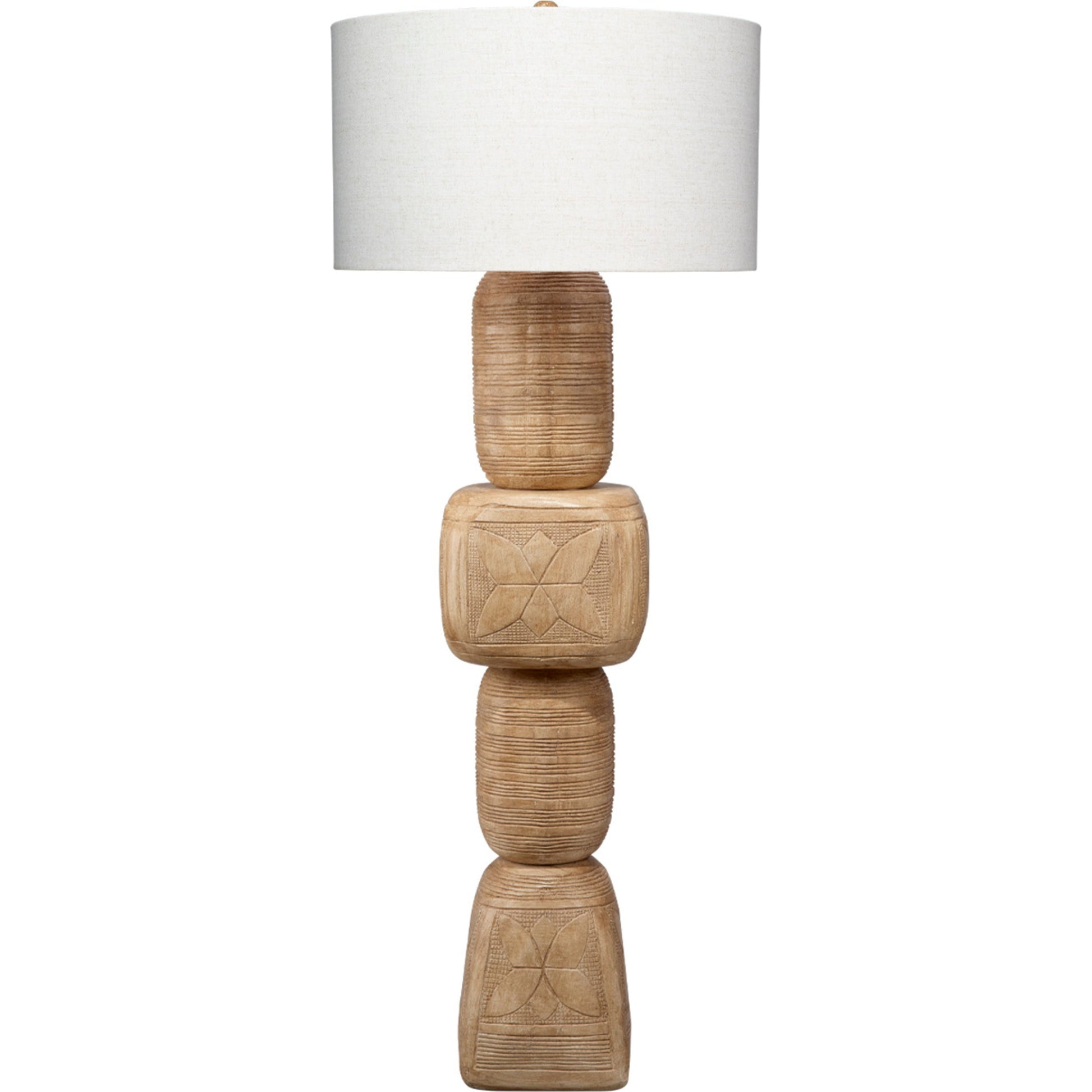 Totem Wood Floor Lamp Bleached by Jamie Young