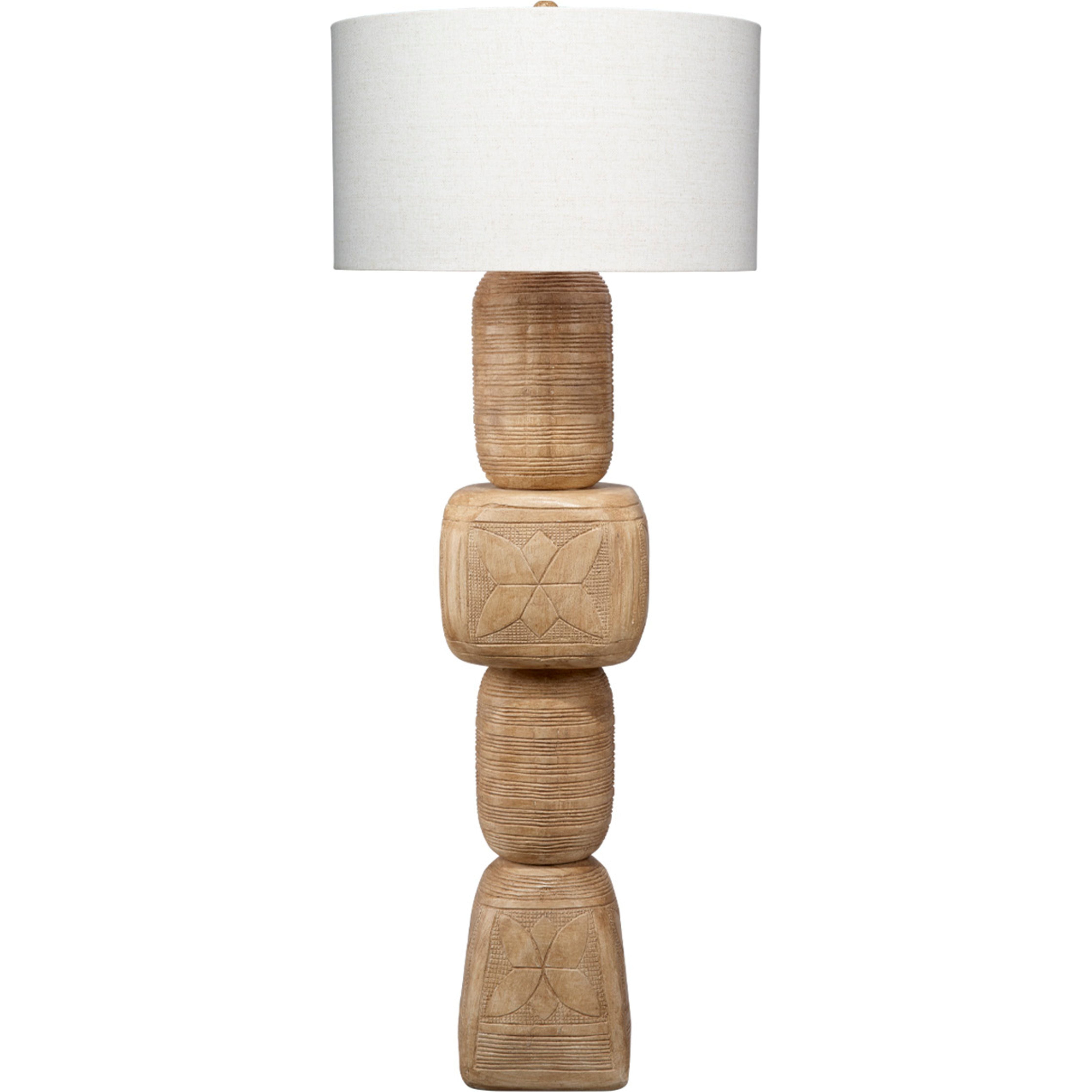 Totem Wood Floor Lamp Bleached by Jamie Young