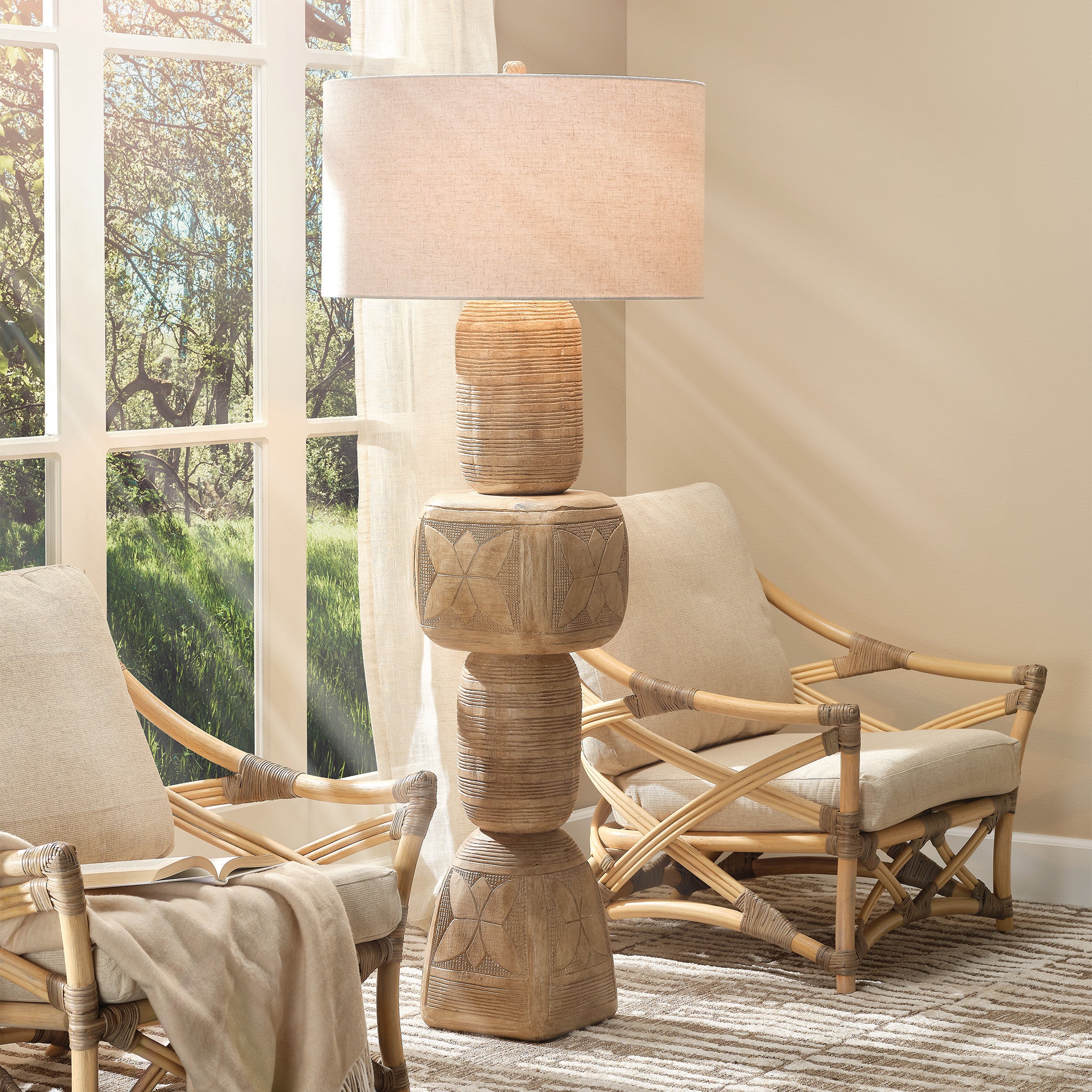 Totem Wood Floor Lamp by Jamie Young