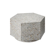 Brando Mother of Pearl Hexagon Coffee Table by Jamie Young