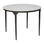 Dante Marble and Metal Dining Table by Jamie Young