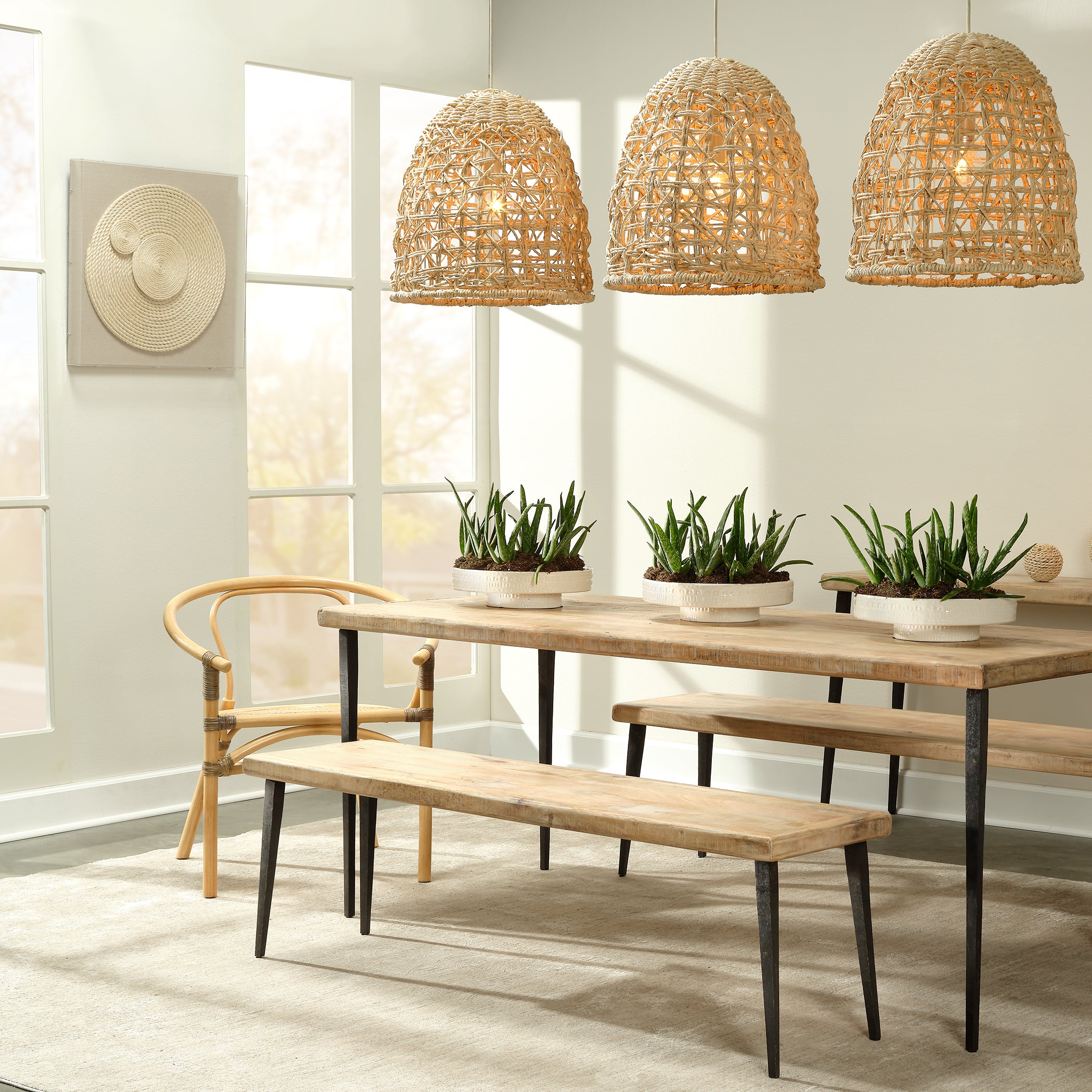 Farmhouse Wood Dining Table, Natural by Jamie Young