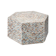 Hepburn Mother of Pearl Hexagon Coffee Table by Jamie Young