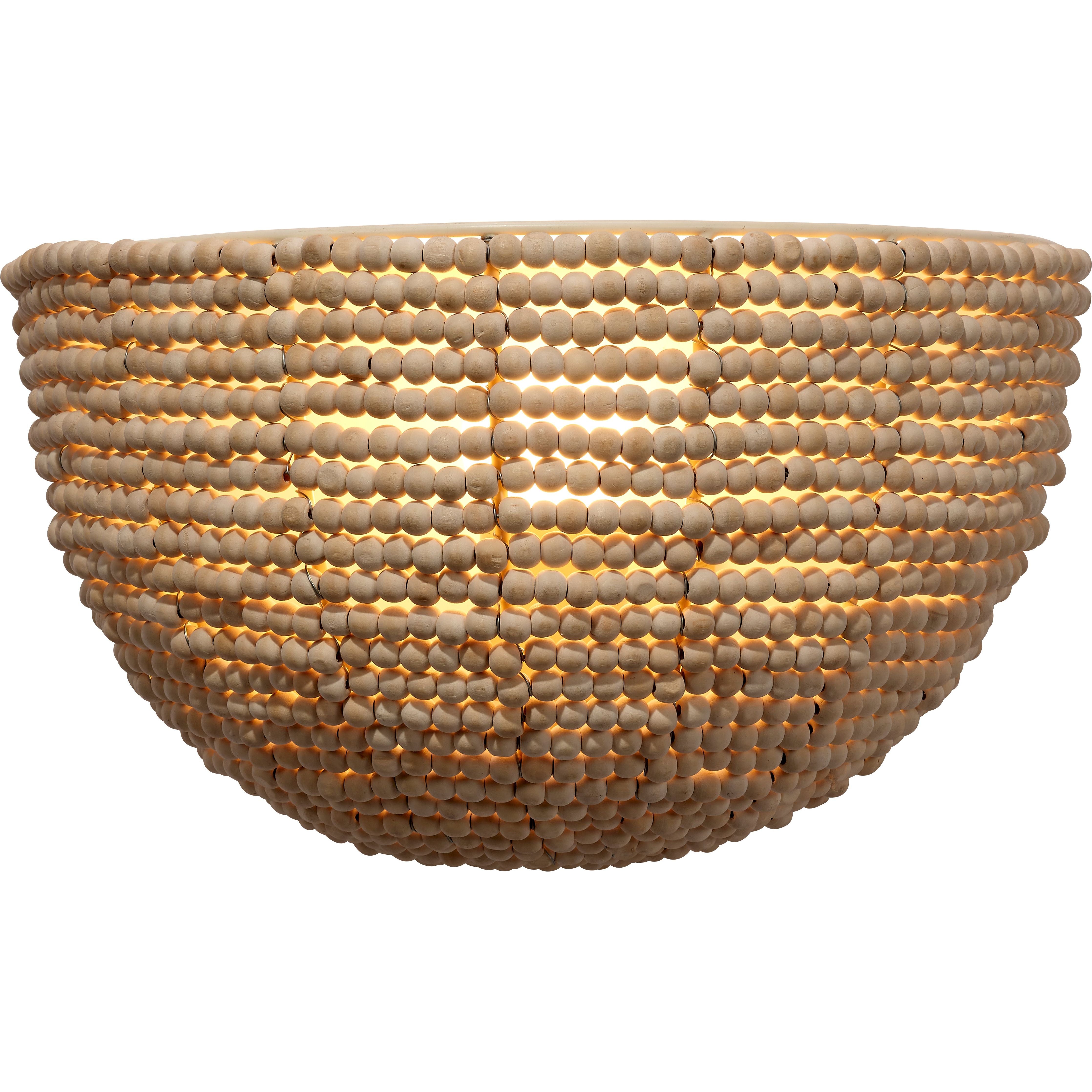 Barnacle 1-Light Beaded Demi Lune Wall Sconce by Jamie Young