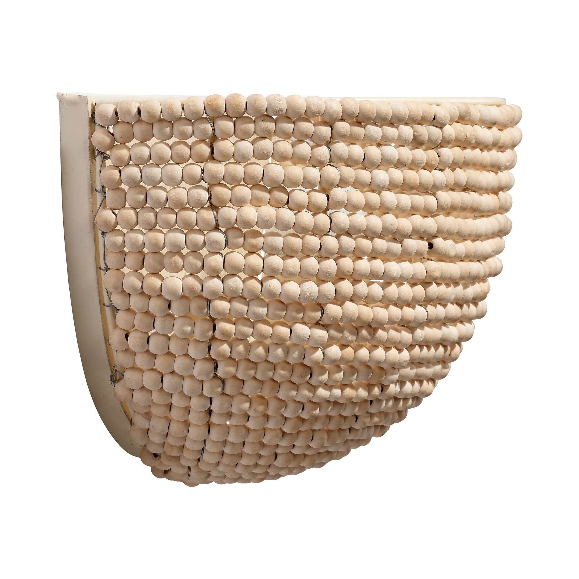 Barnacle 1-Light Beaded Demi Lune Wall Sconce by Jamie Young