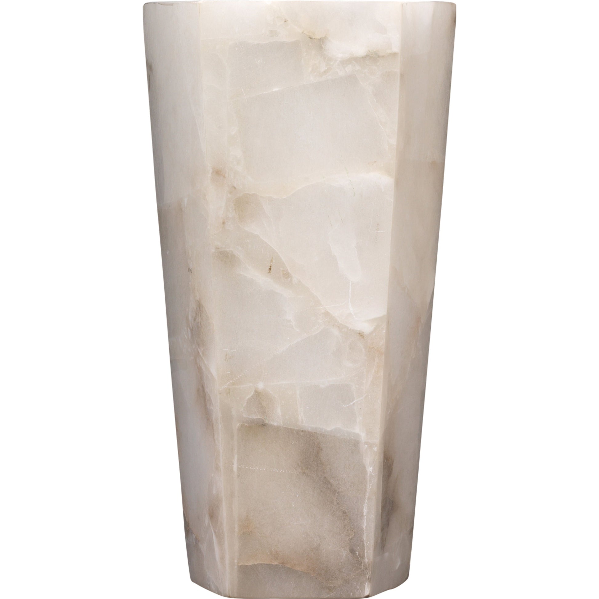 Borealis Tall Hexagon 1-Light Wall Alabaster Sconce by Jamie Young