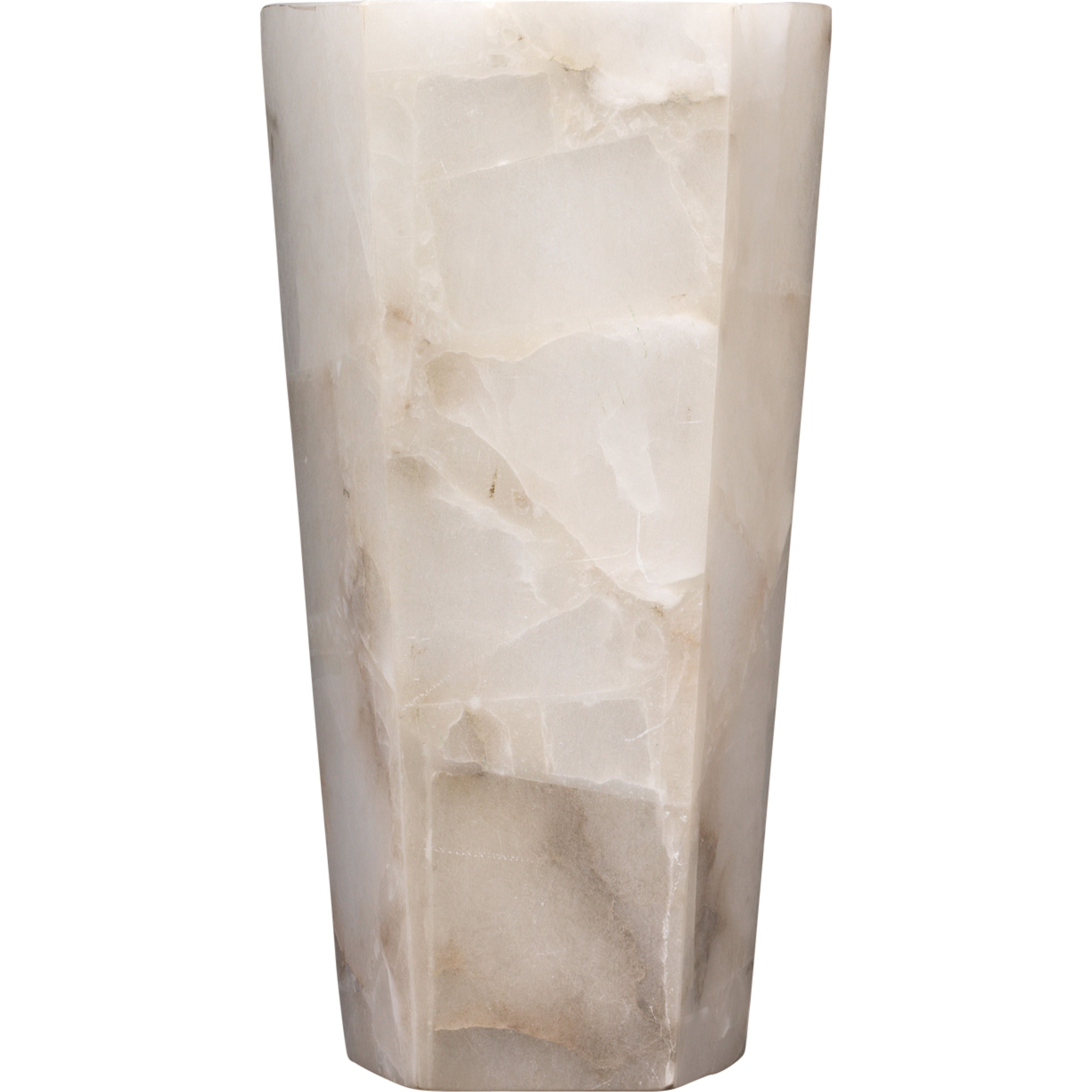 Borealis Tall Hexagon 1-Light Wall Alabaster Sconce by Jamie Young