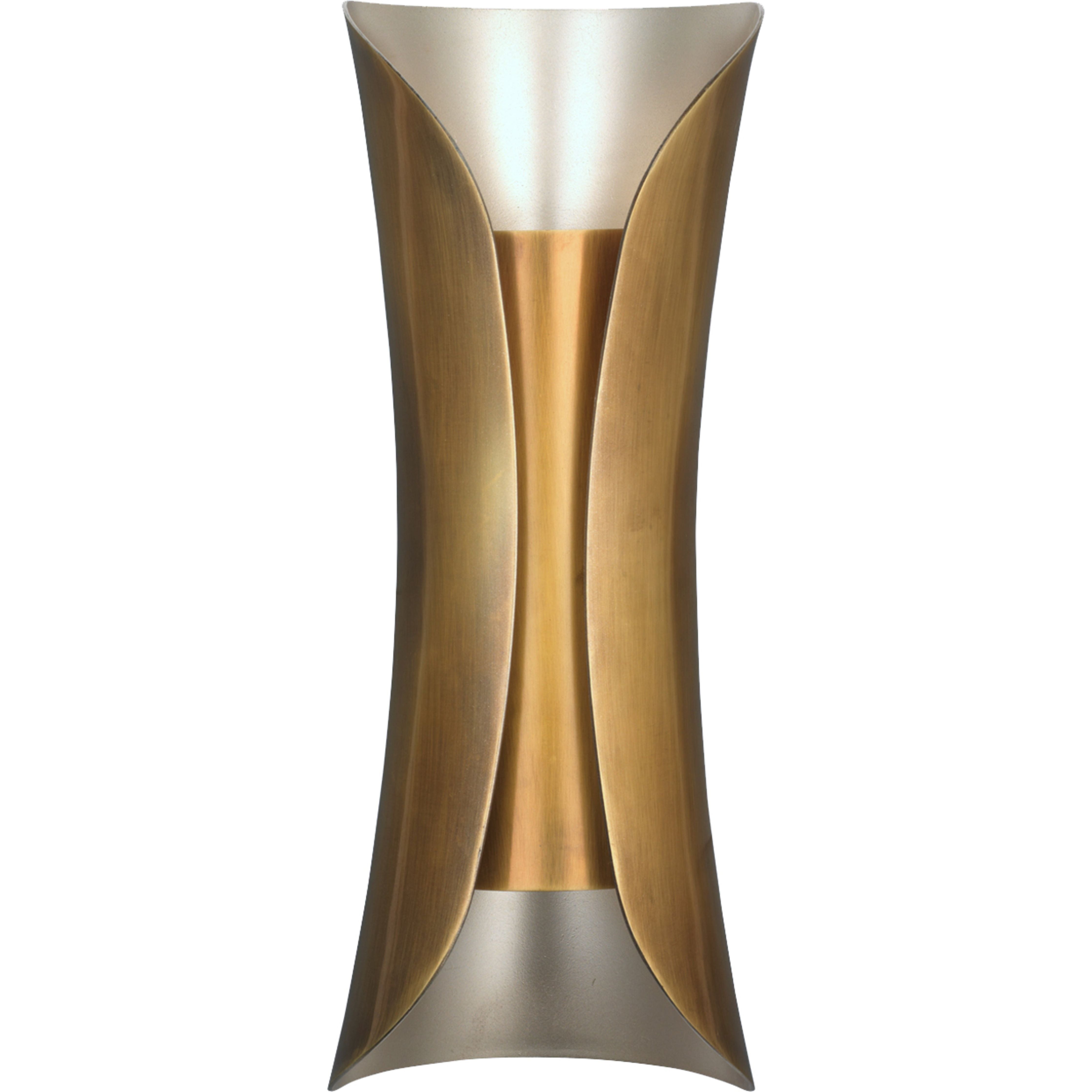 Capsule 1-Light Steel Sconce, Antique Brass by Jamie Young