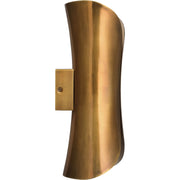 Capsule 1-Light Steel Sconce, Antique Brass by Jamie Young