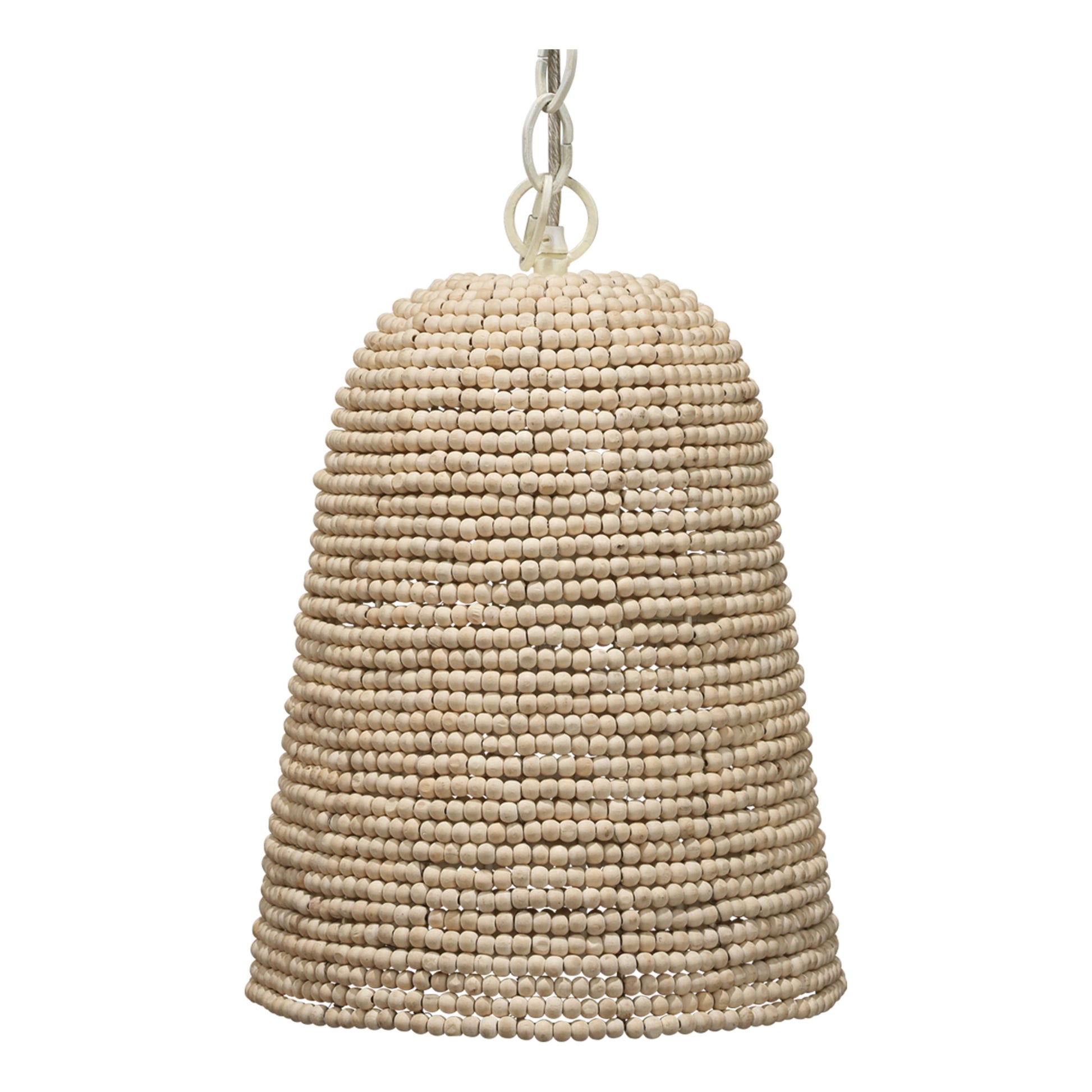 Canal Wood Beaded 1-Light Pendant by Jamie Young