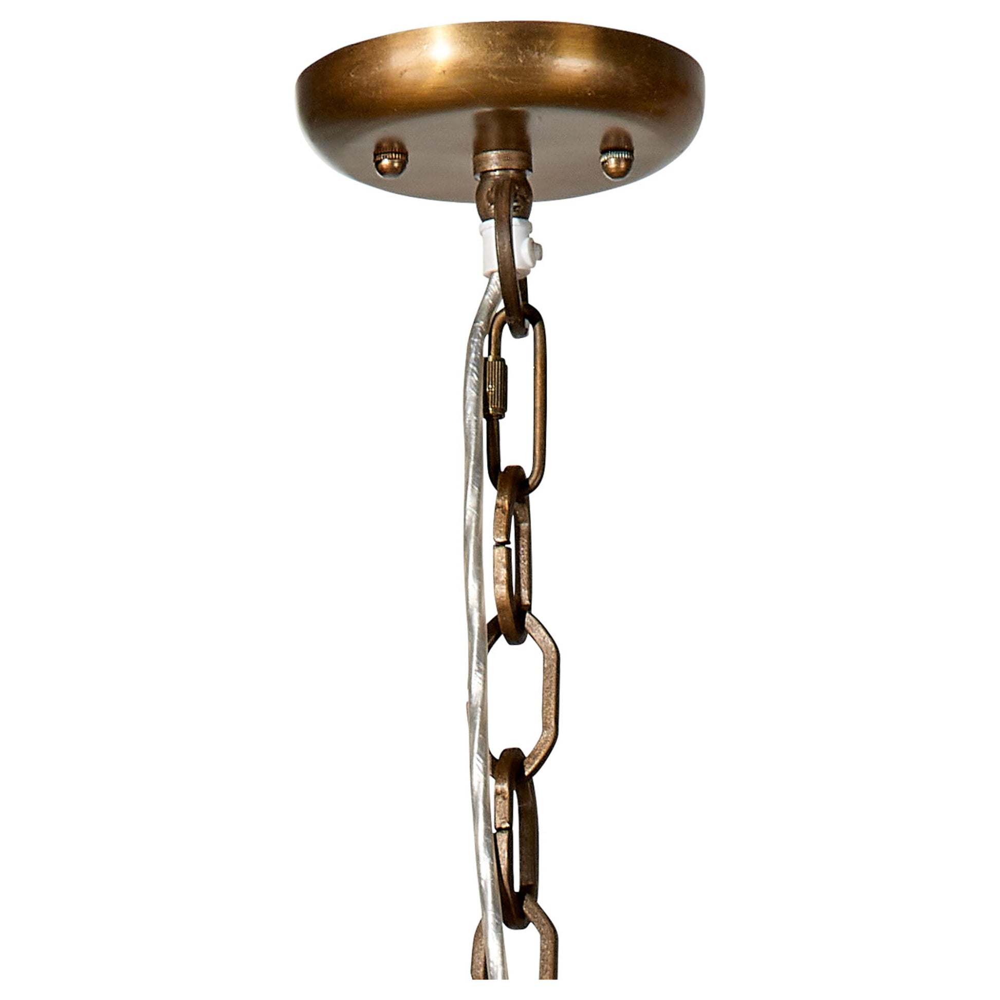 Clamshell Wood Beaded 4-Light Chandelier by Jamie Young