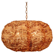 Clamshell Wood Beaded 4-Light Chandelier by Jamie Young