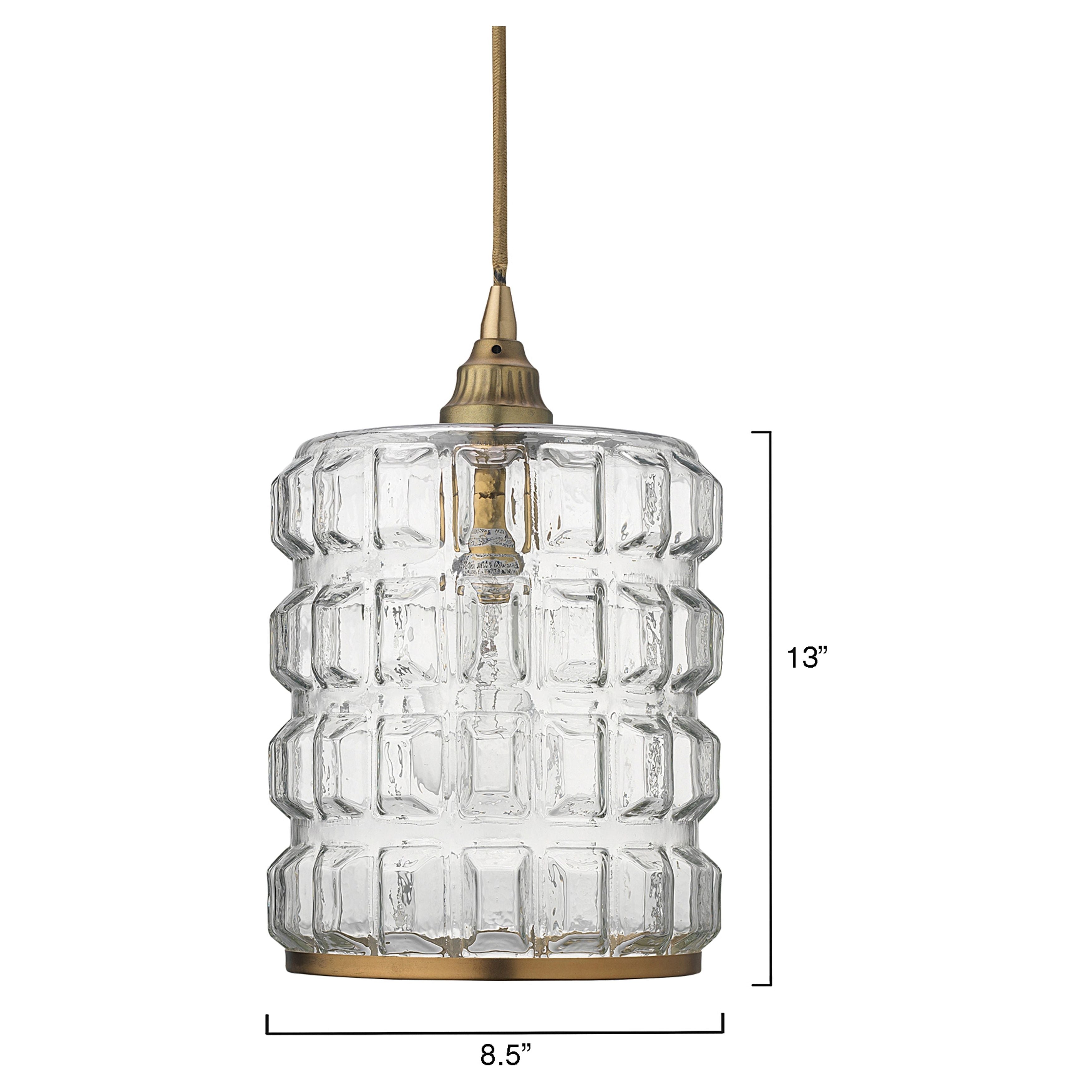 Madison Glass 1-Light Pendant by Jamie Young