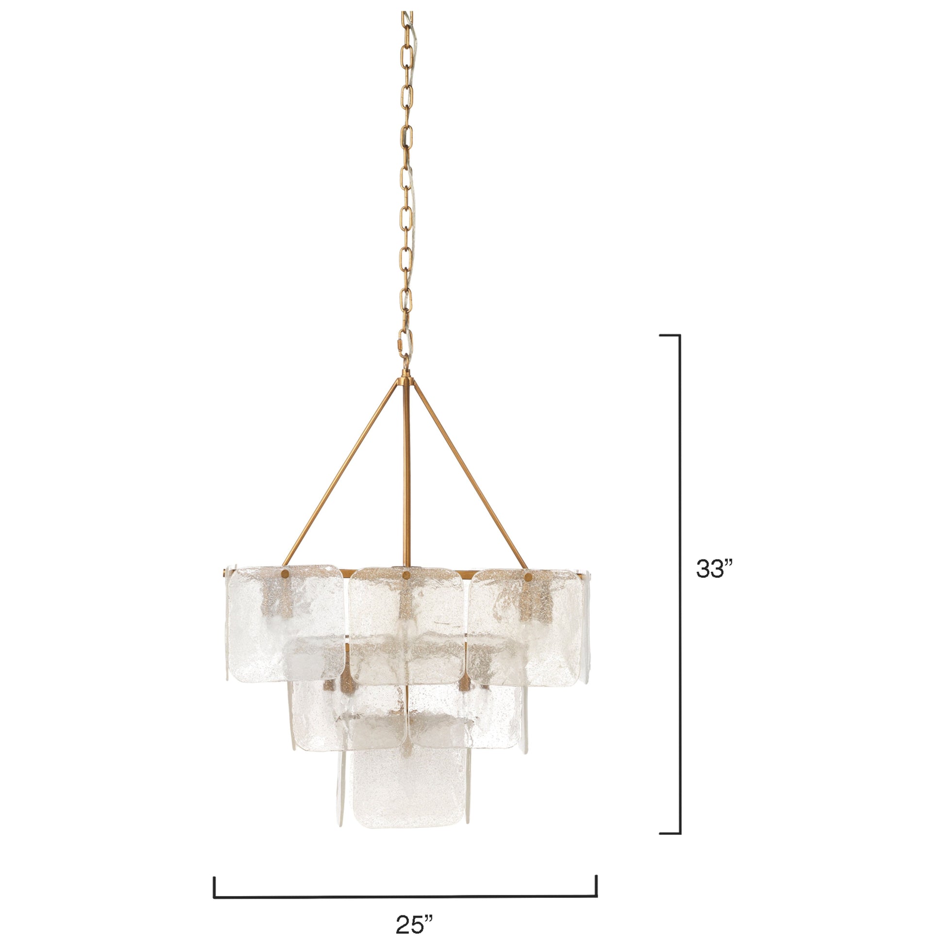 Perignon Three Tier Iron Chandelier by Jamie Young