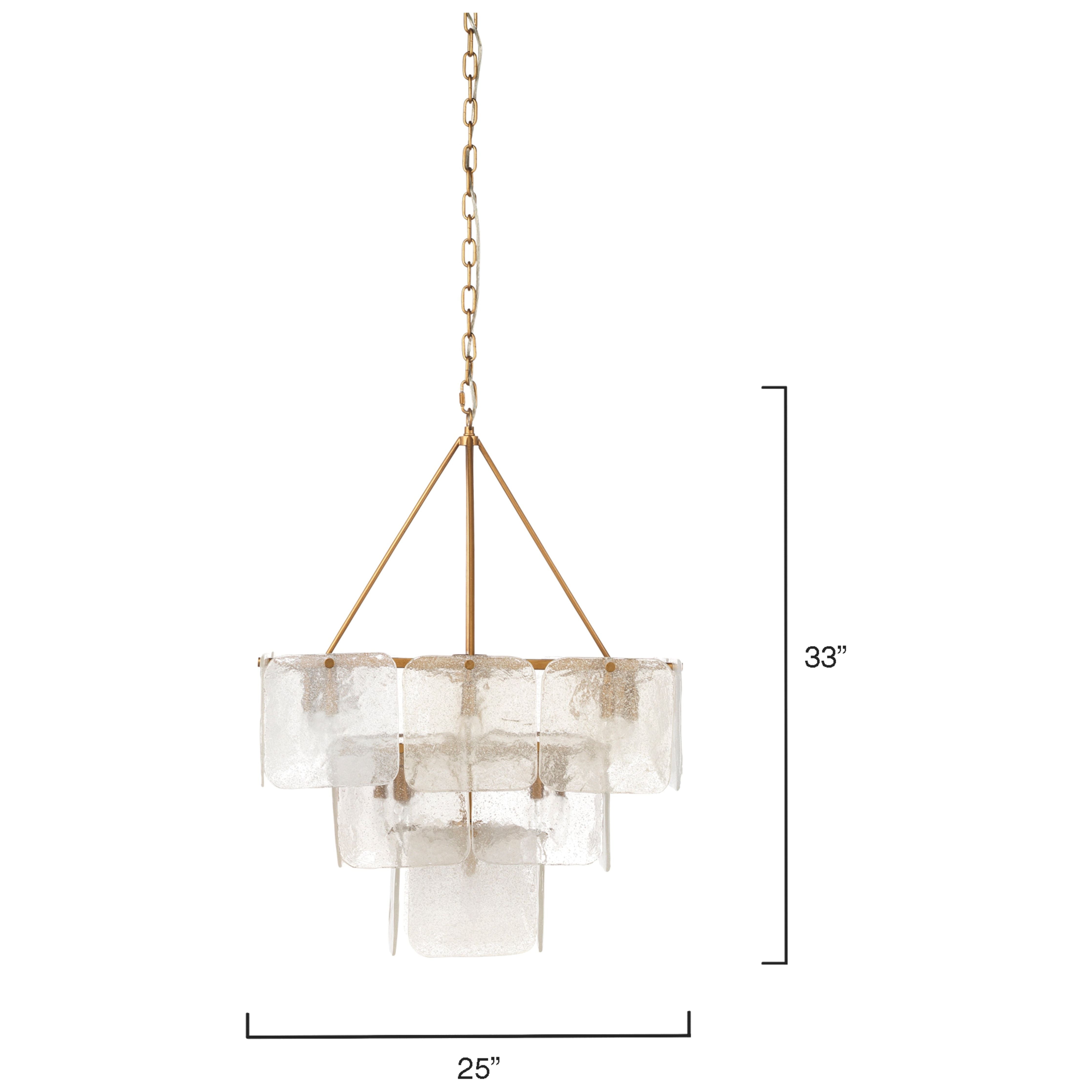 Perignon Three Tier Iron Chandelier by Jamie Young