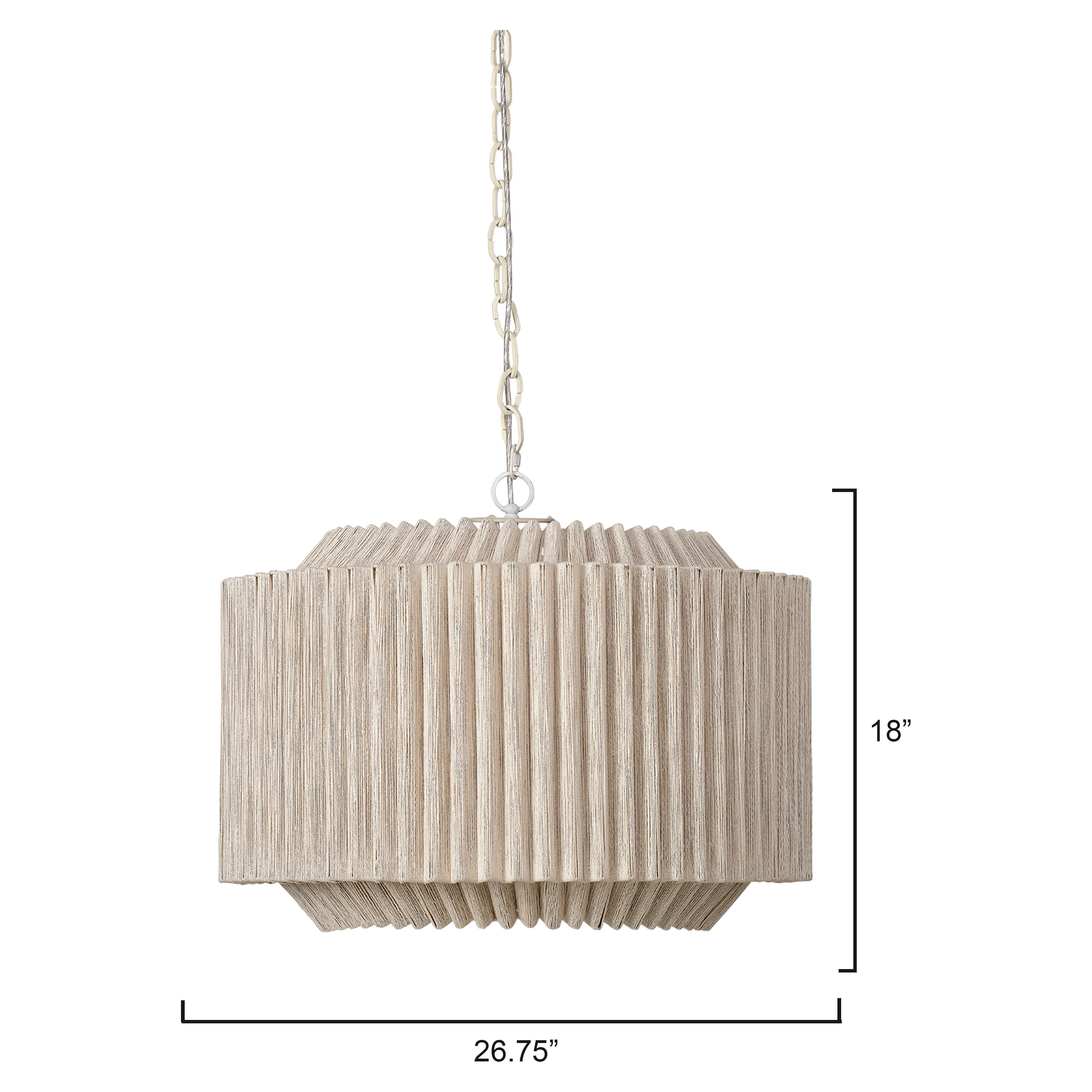 Theory Jute 4-Light Chandelier by Jamie Young
