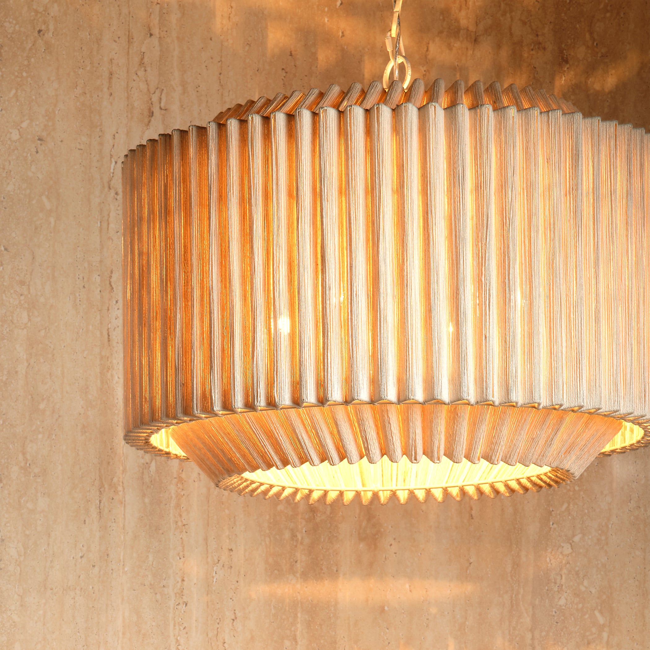 Theory Jute 4-Light Chandelier by Jamie Young