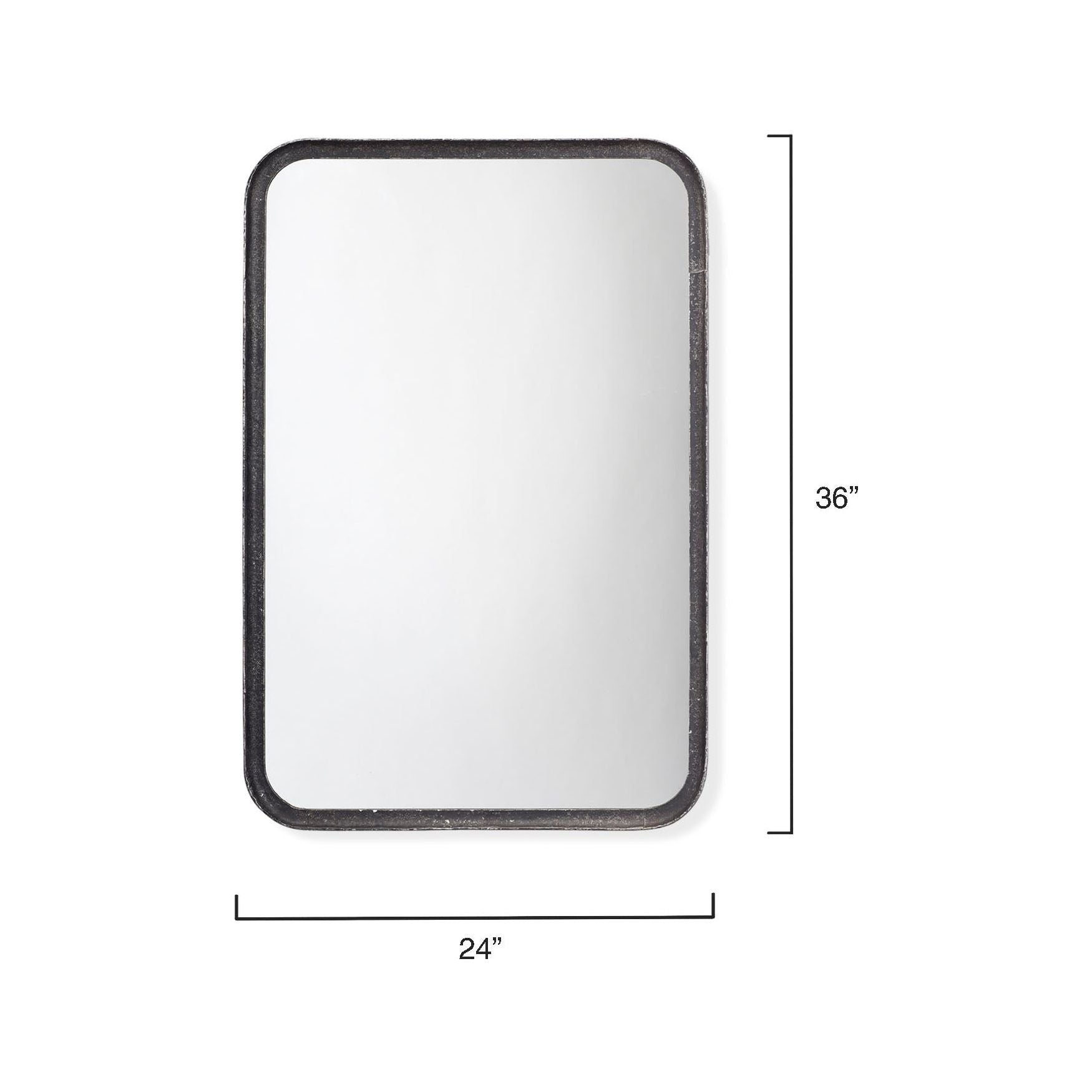 Principle Iron Rectangle Wall Mirror by Jamie Young
