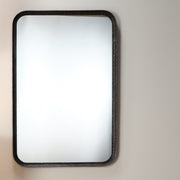Principle Iron Rectangle Wall Mirror Black by Jamie Young