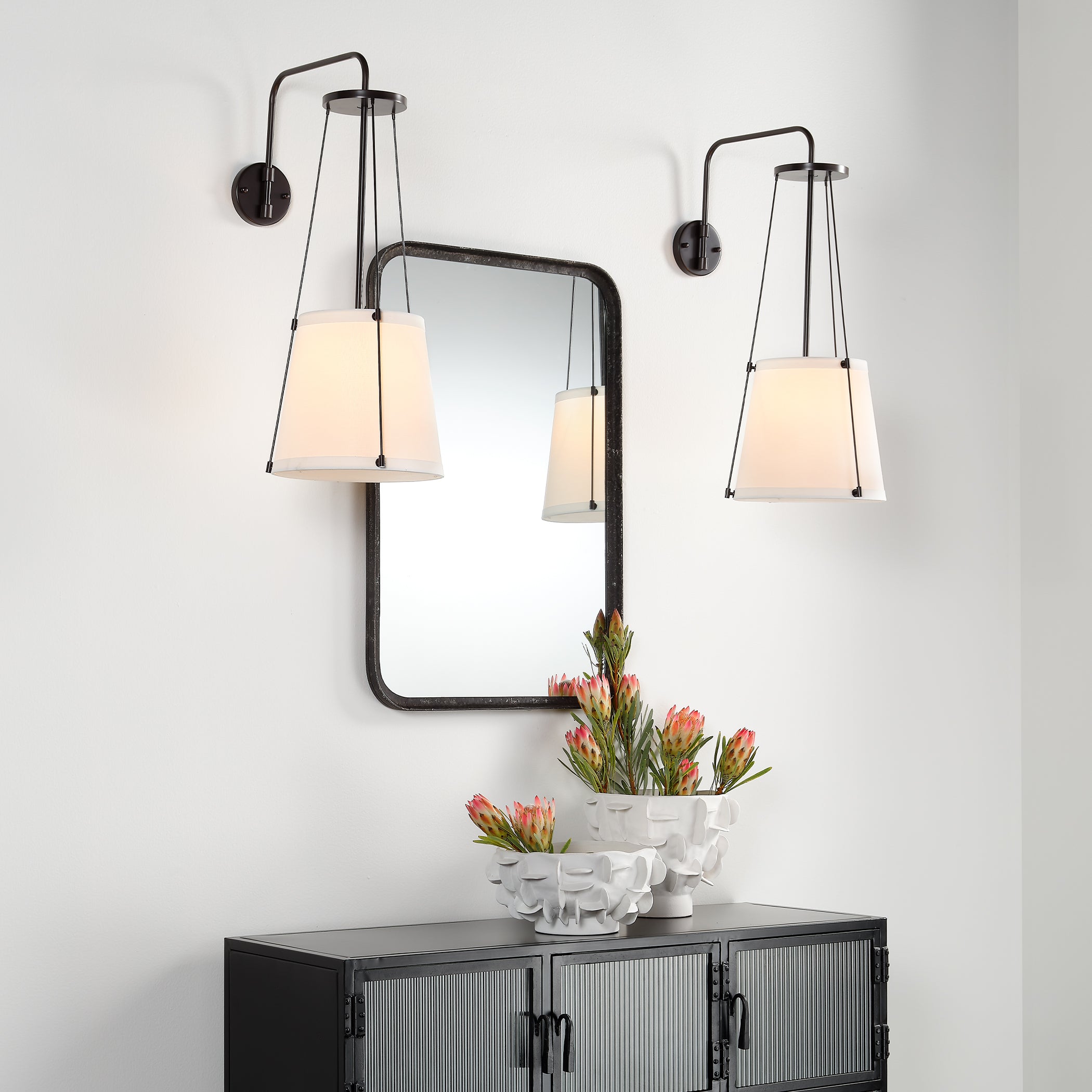 Principle Iron Rectangle Wall Mirror by Jamie Young