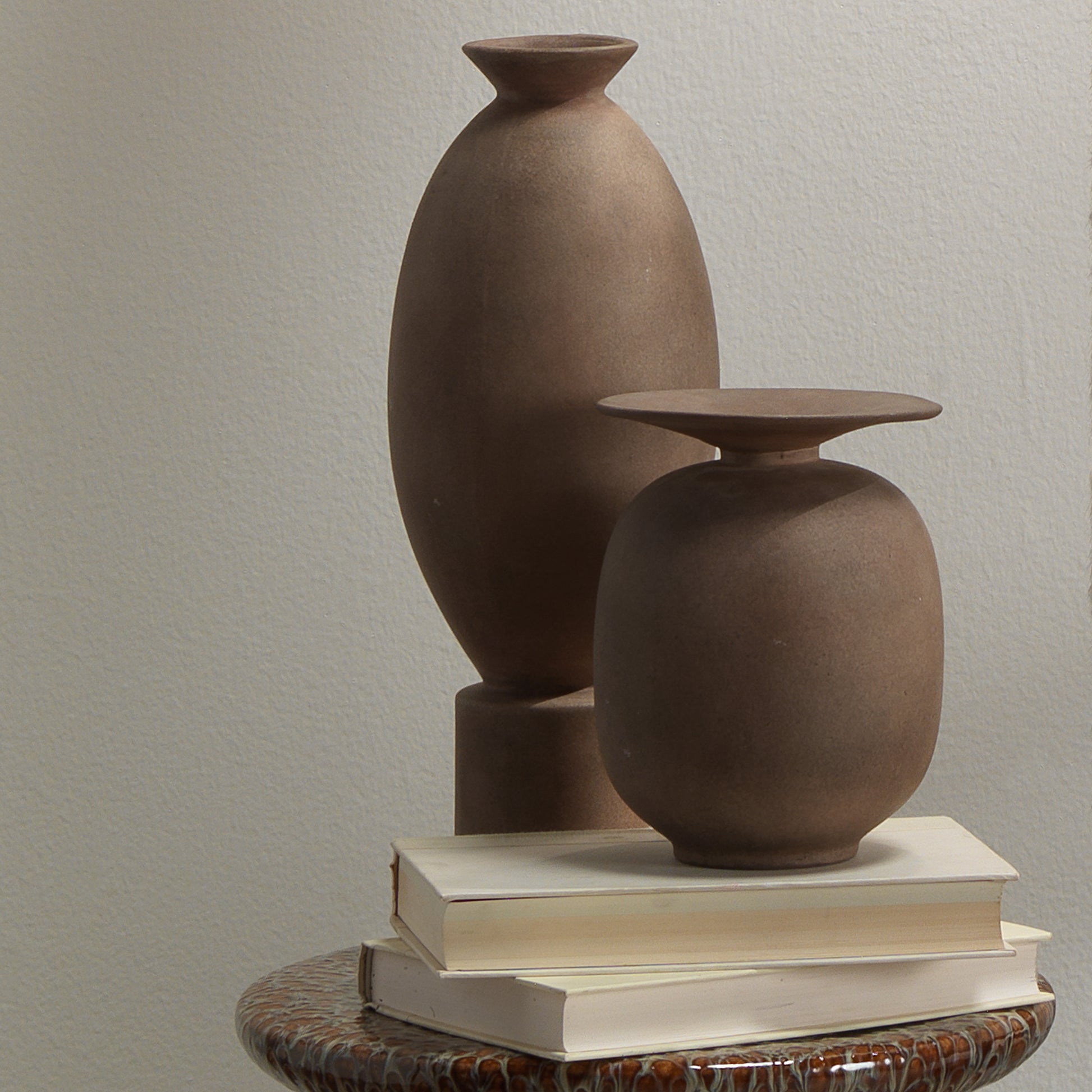 Highland Decorative Ceramic Vase, Brown by Jamie Young