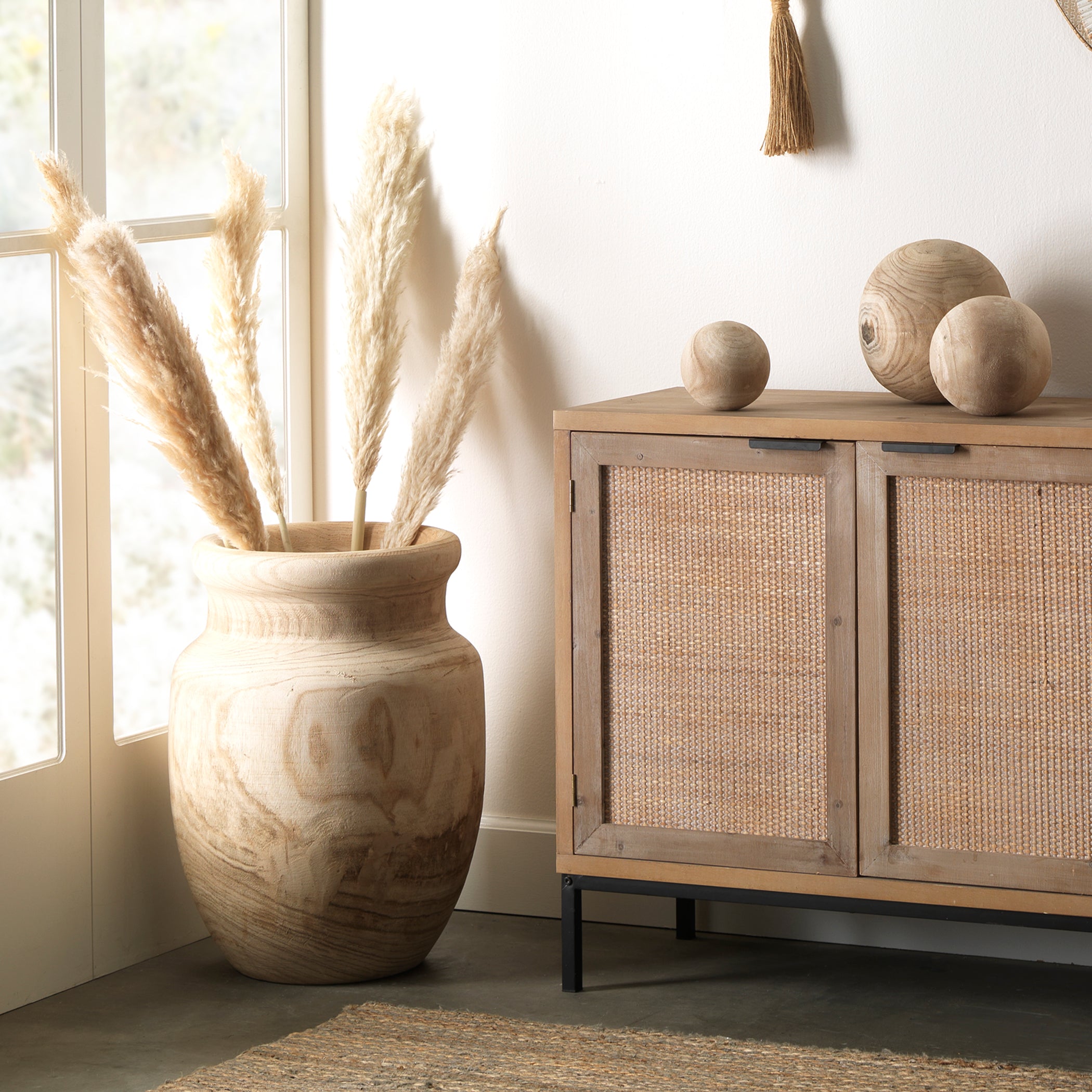 Malibu Wood Spheres (set of 3) by Jamie Young