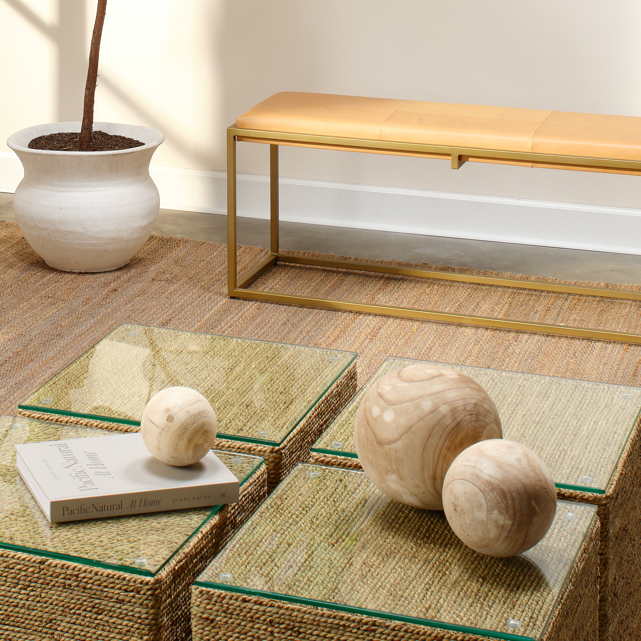 Malibu Wood Spheres (set of 3) by Jamie Young