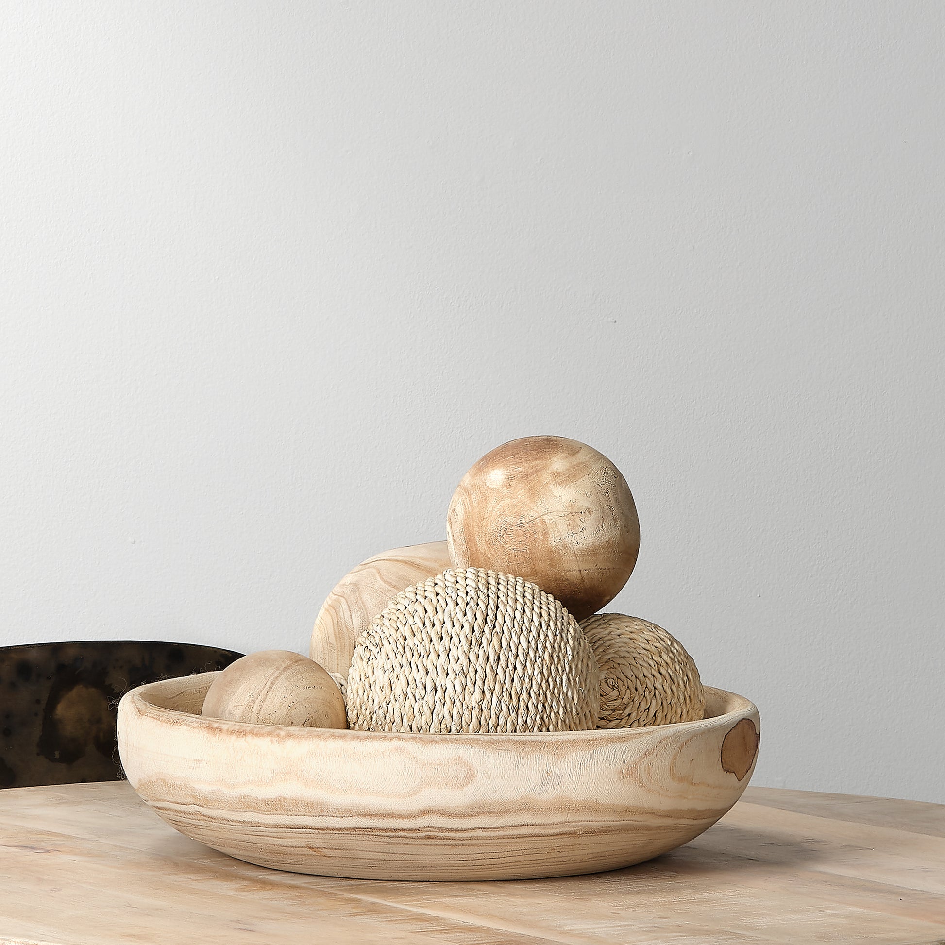 Malibu Wood Spheres (set of 3) by Jamie Young