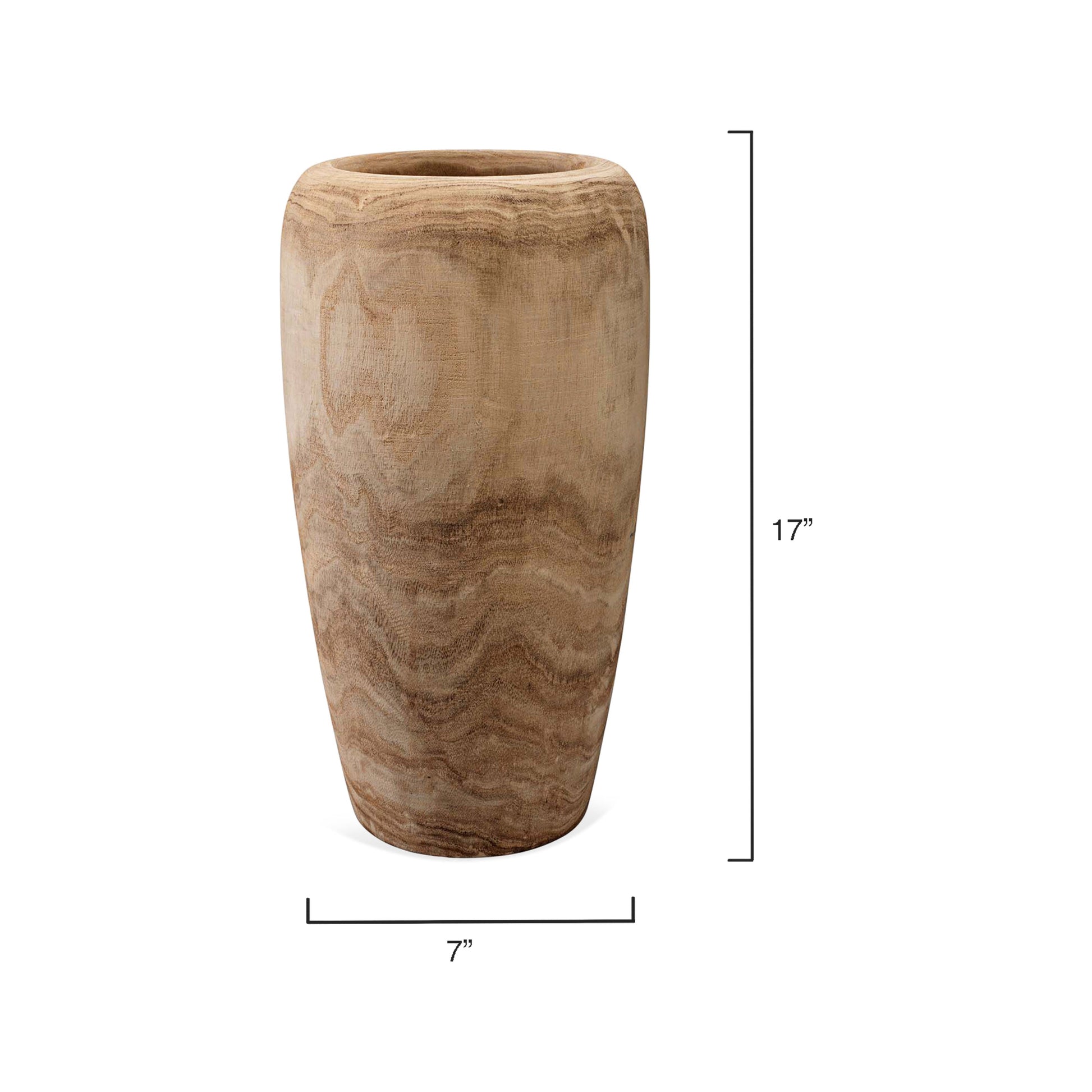 Ojai Wooden Decorative Vase by Jamie Young