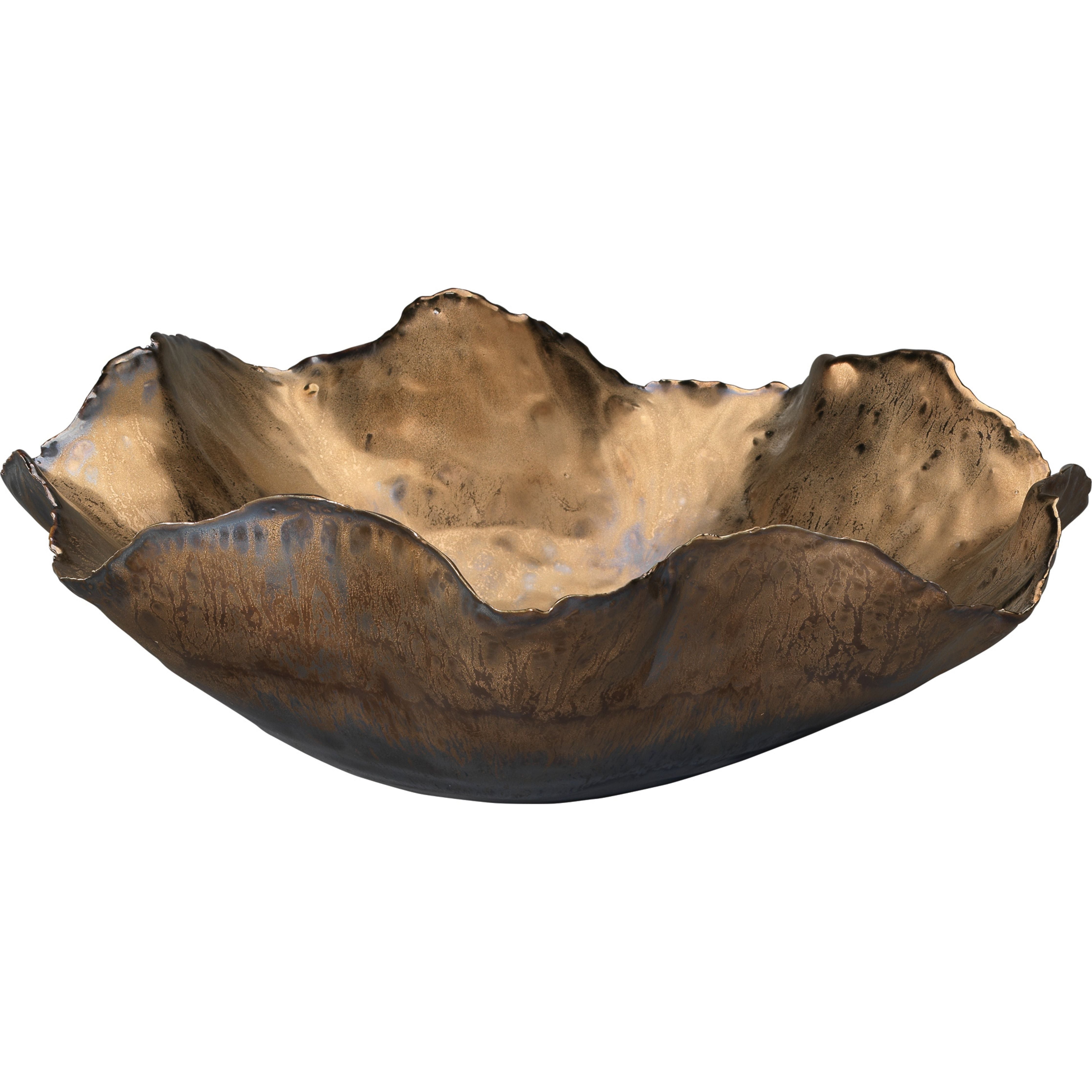 Peony Ceramic Decorative Bowl Gold by Jamie Young