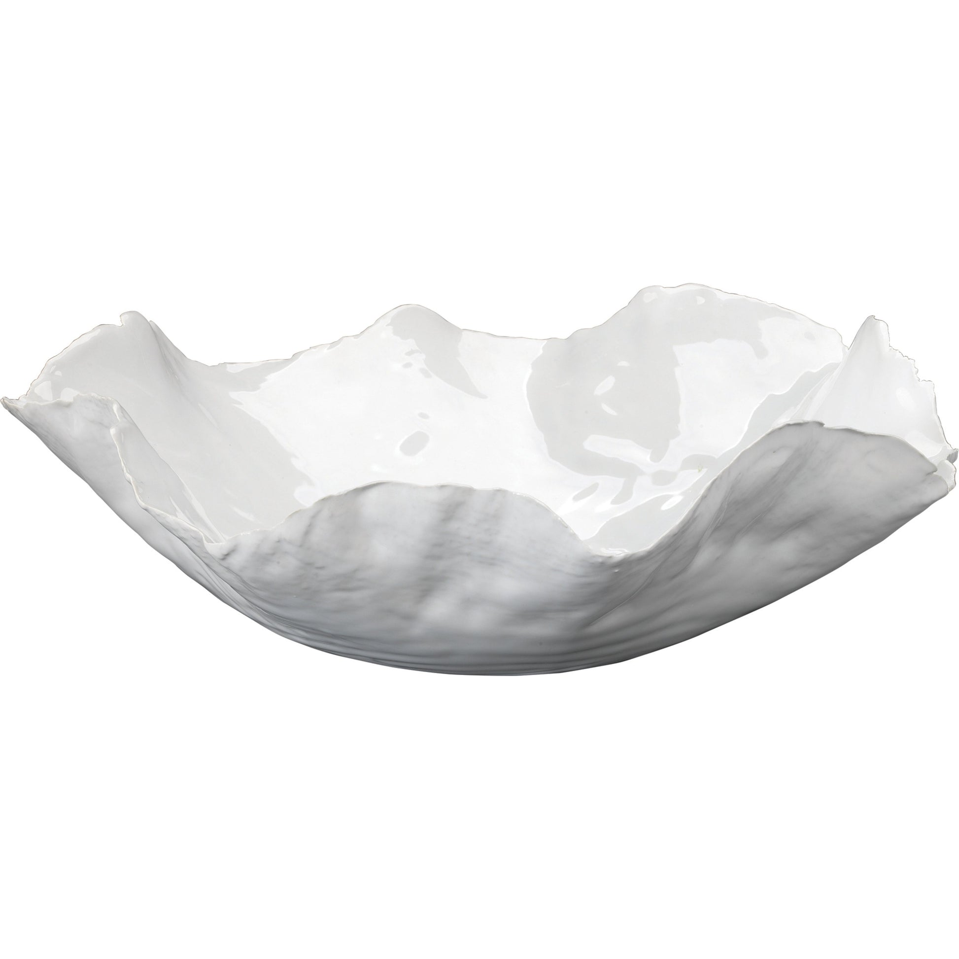 Peony Ceramic Decorative Bowl White by Jamie Young