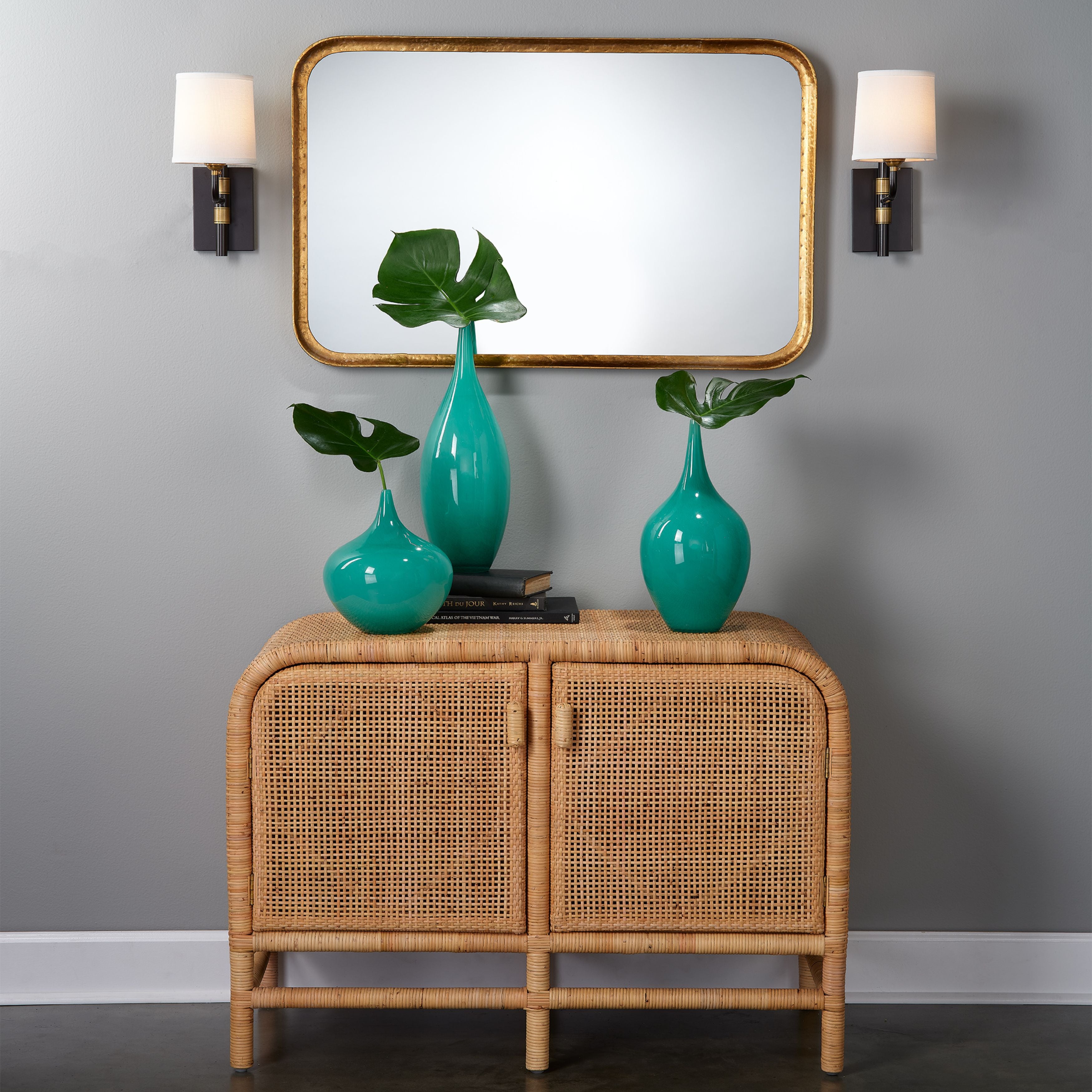 Principle Iron Rectangle Wall Mirror by Jamie Young