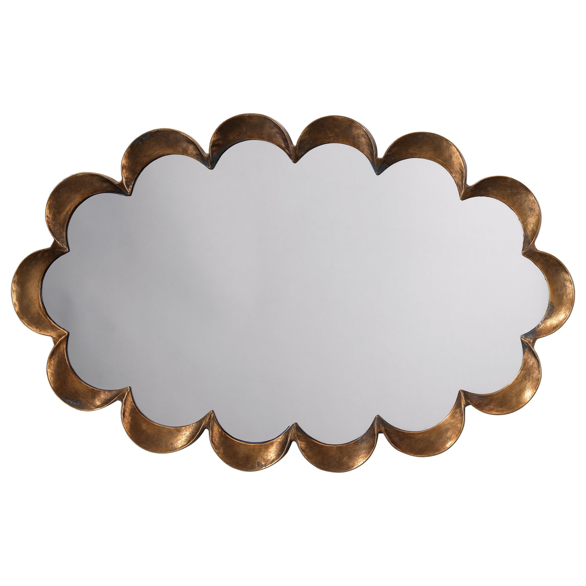 Scalloped Steel Wall Mirror by Jamie Young