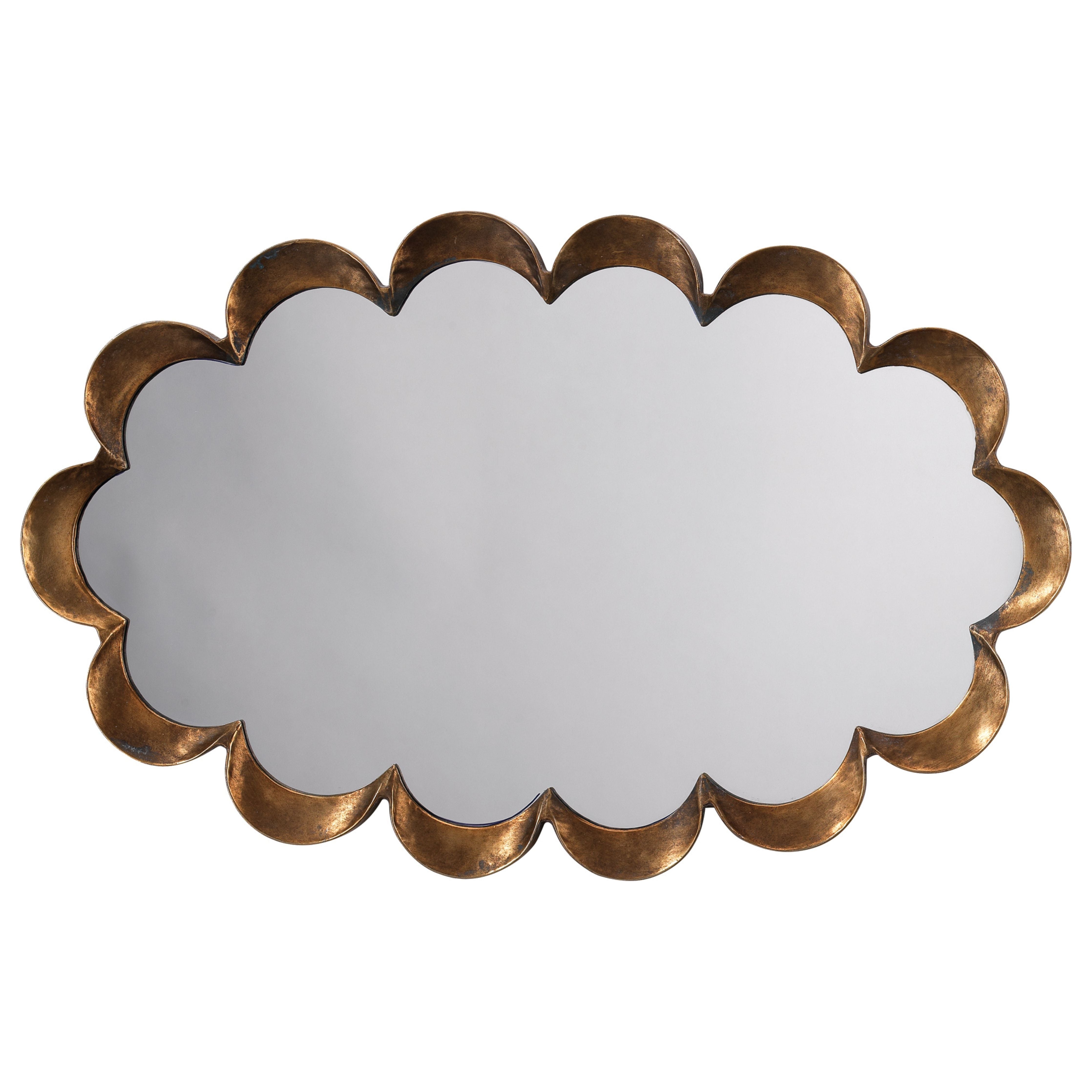 Scalloped Steel Wall Mirror by Jamie Young