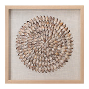Riviera Framed Wall Art, Beige Simnia Shell by Jamie Young