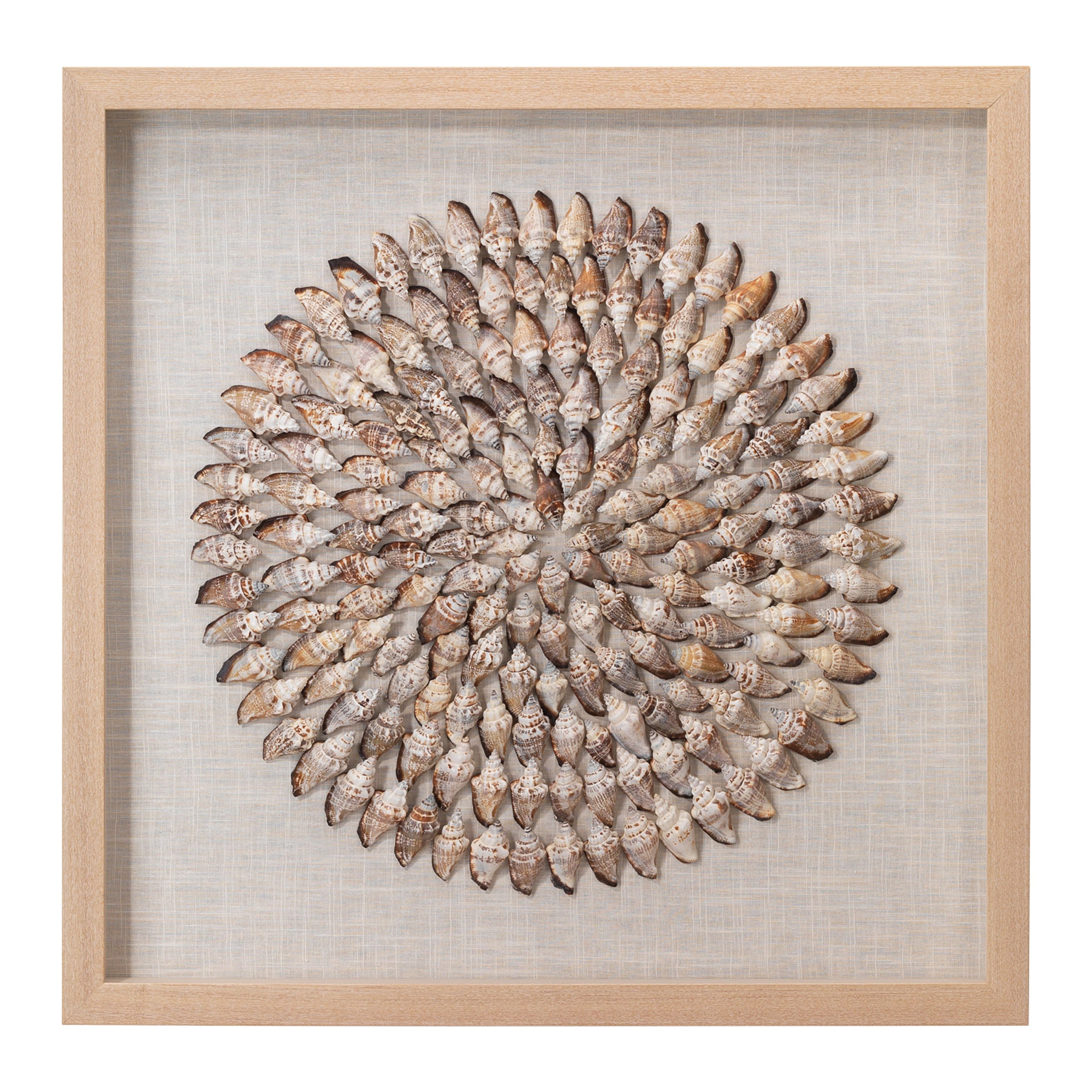 Riviera Framed Wall Art, Beige Simnia Shell by Jamie Young