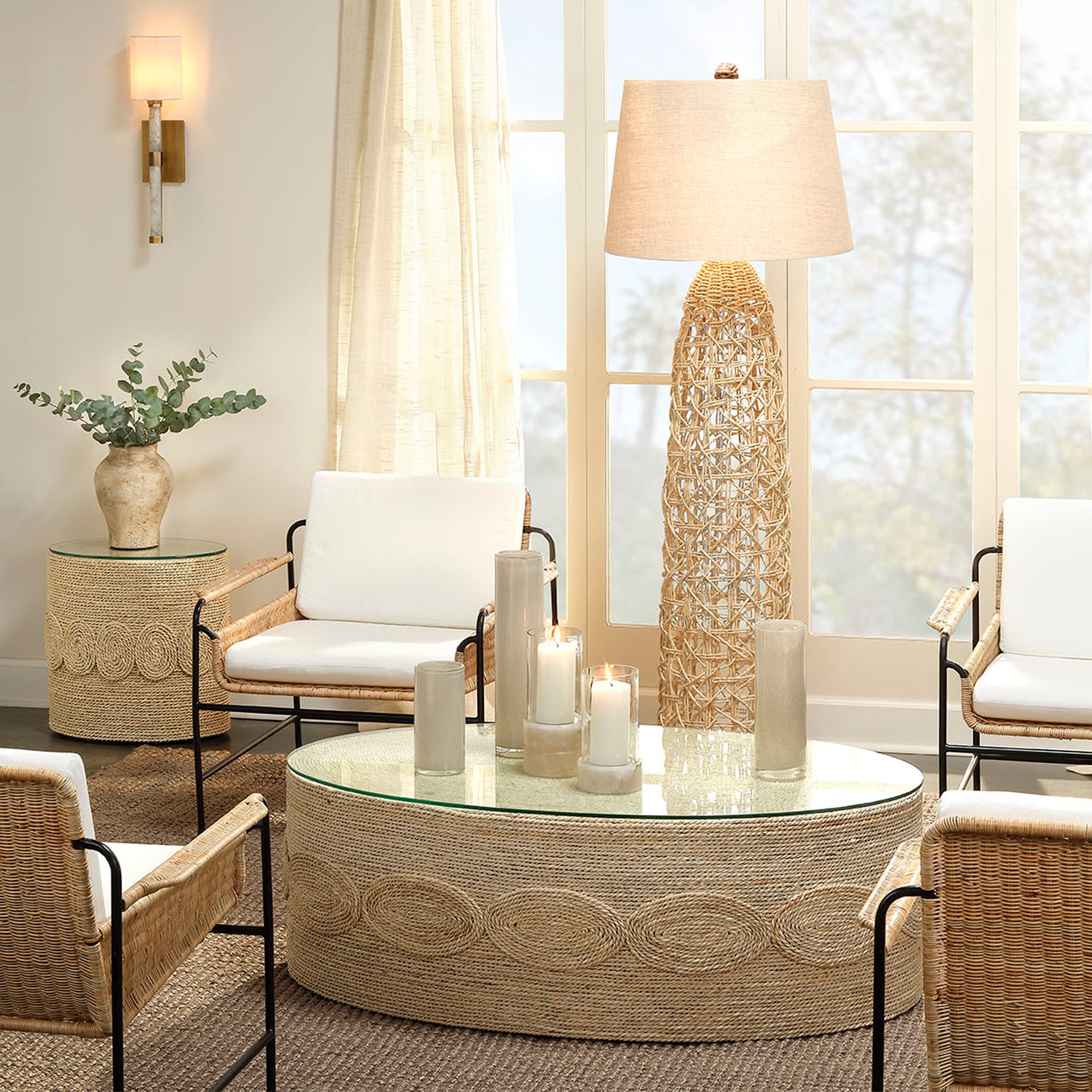 Kauai Rope Floor Lamp by Jamie Young