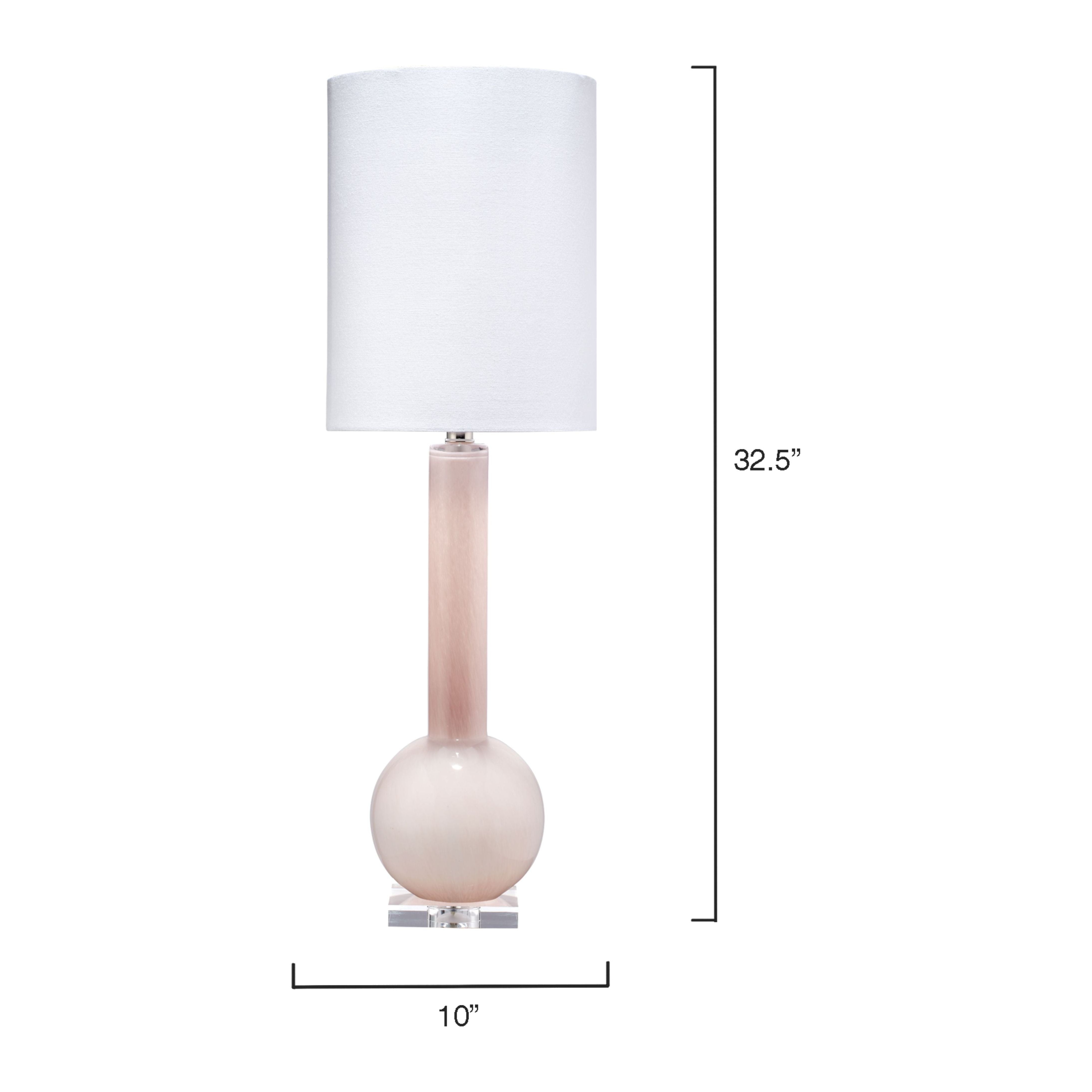 Studio Table Glass Lamp with Linen Shade by Jamie Young