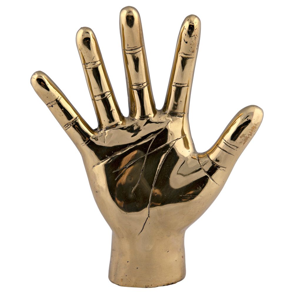 Open Hand, Brass by NOIR