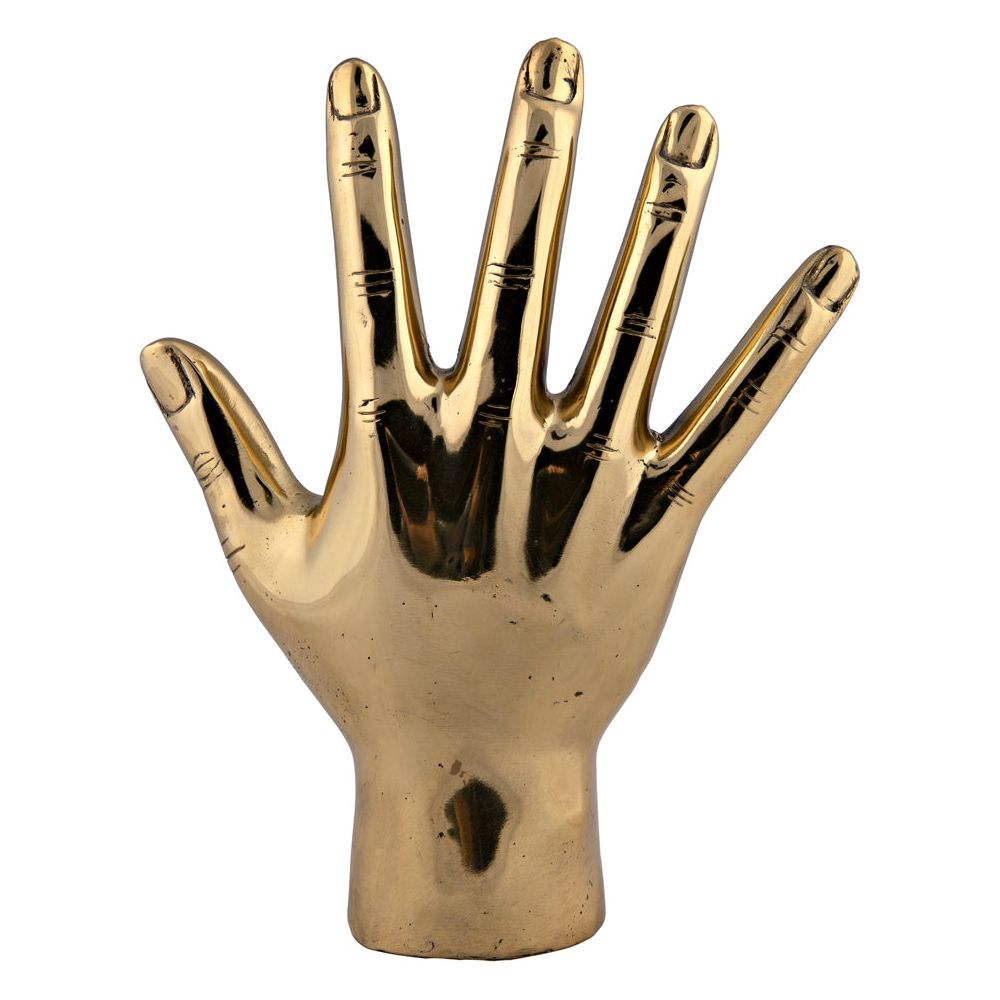 Open Hand, Brass by NOIR