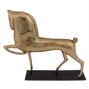 Horse On Stand, Brass by NOIR