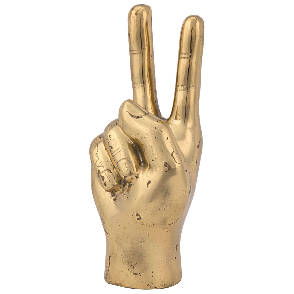 Peace Sign, Brass by NOIR