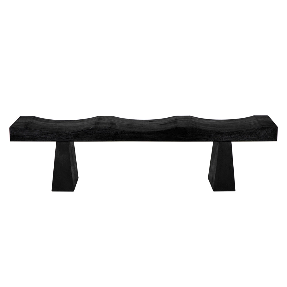 Shibumi Bench, Burnt Black Finish by NOIR