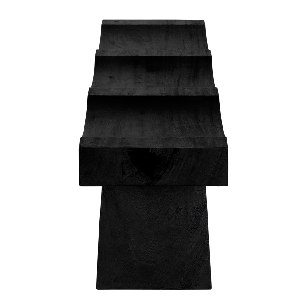 Shibumi Bench, Burnt Black Finish by NOIR