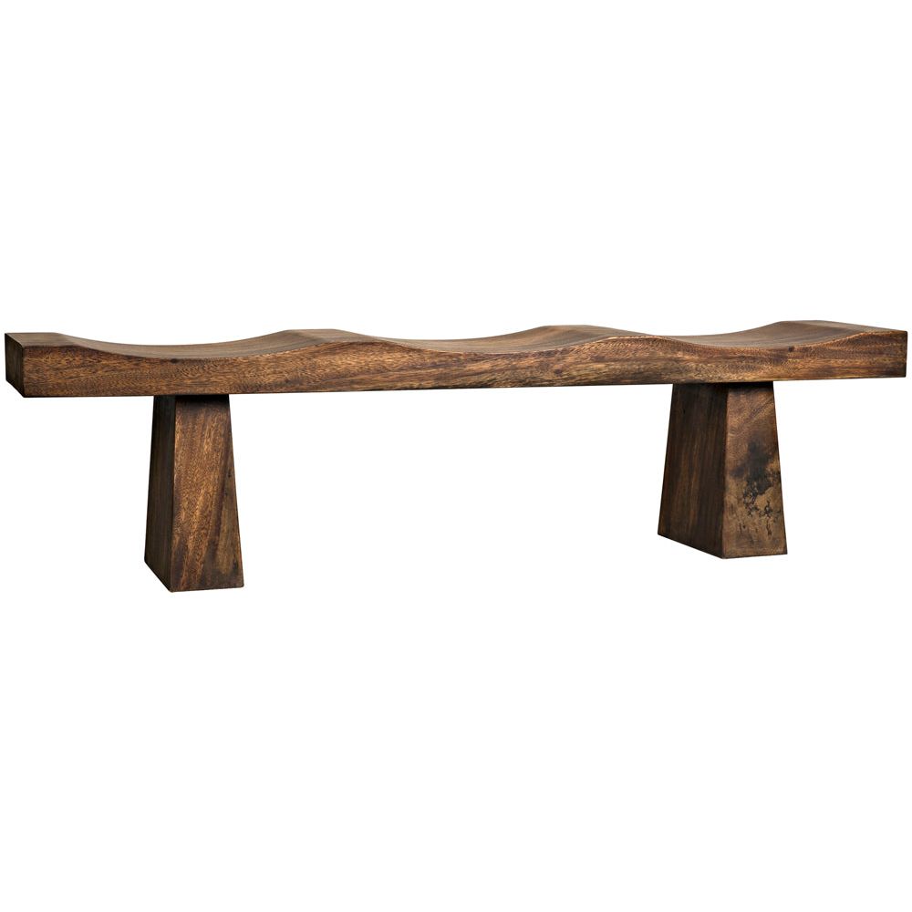 Shibumi Bench, Munggur Wood by NOIR
